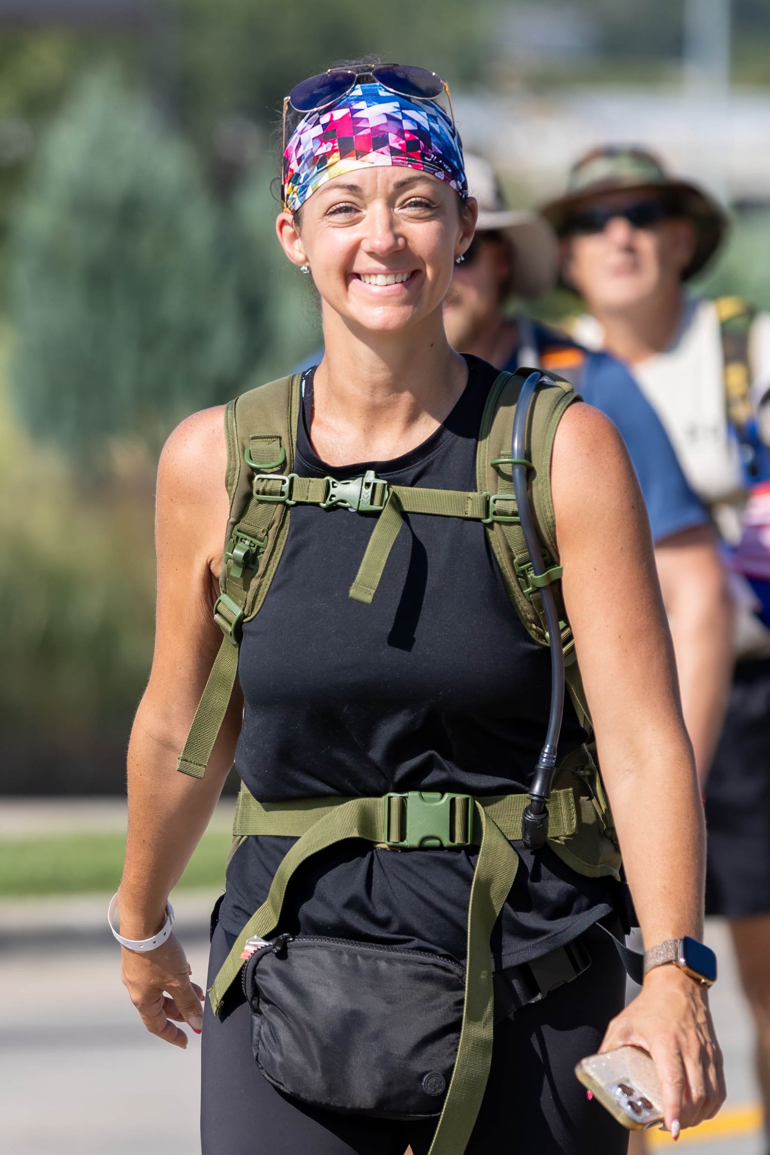 50 mile march marchers is all smiles
