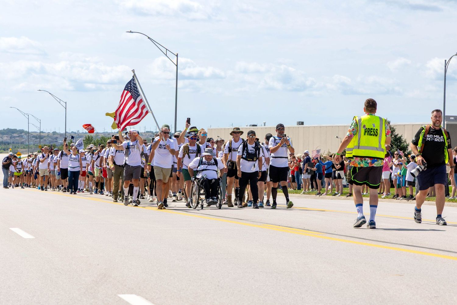 50 mile marchers almost finished