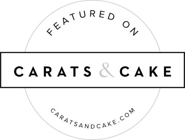 Logo for Carats and Cake wedding vendor marketplace with elegant typography.