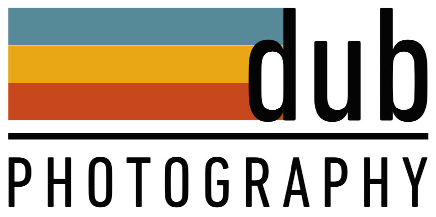 Black and orange banner displaying photography text and branding elements.