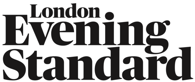 The London Evening Standard newspaper logo in black text.