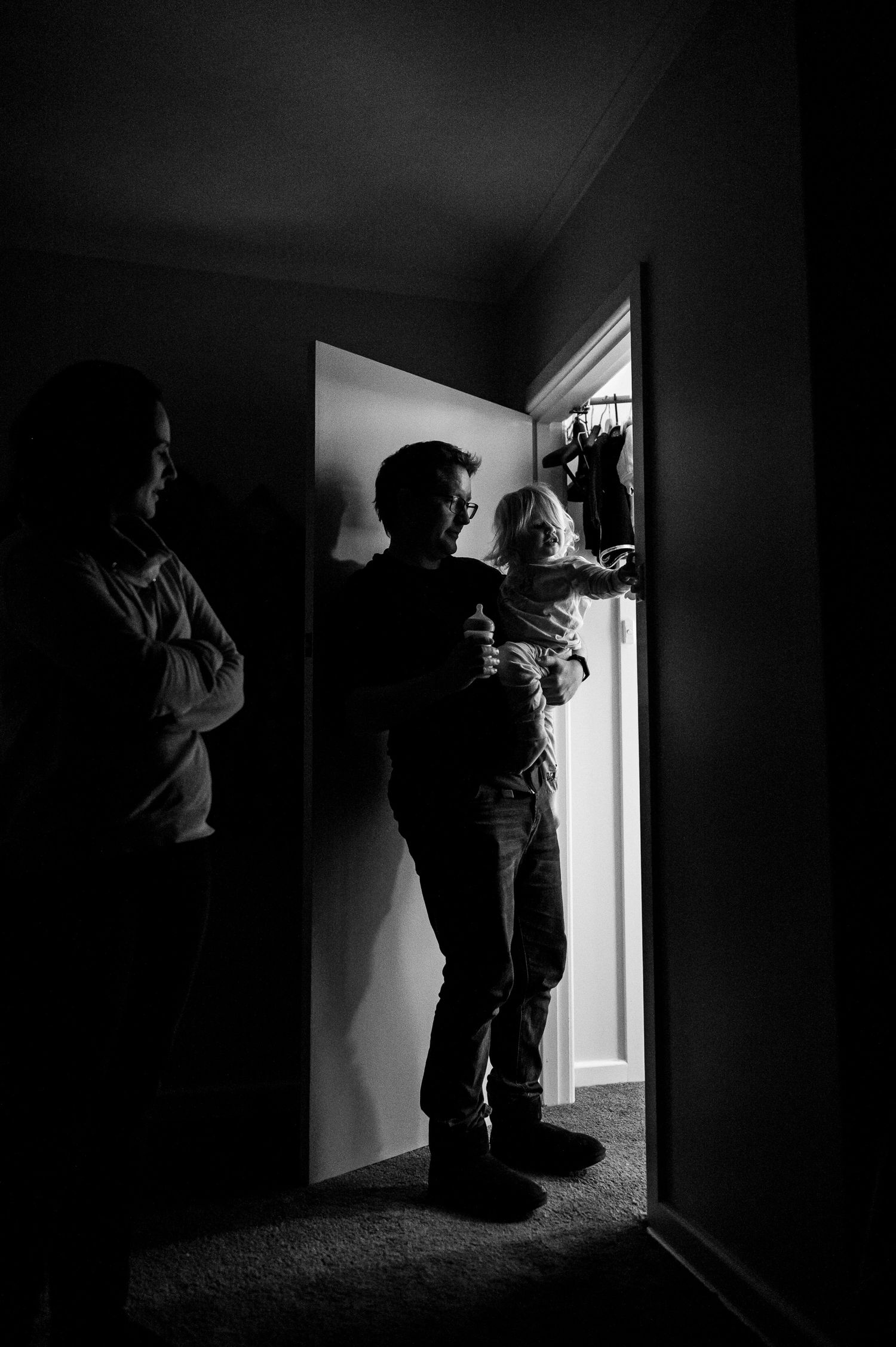 It's bed time at last in the day in the life of the Moore family. Expressive documentary family photography