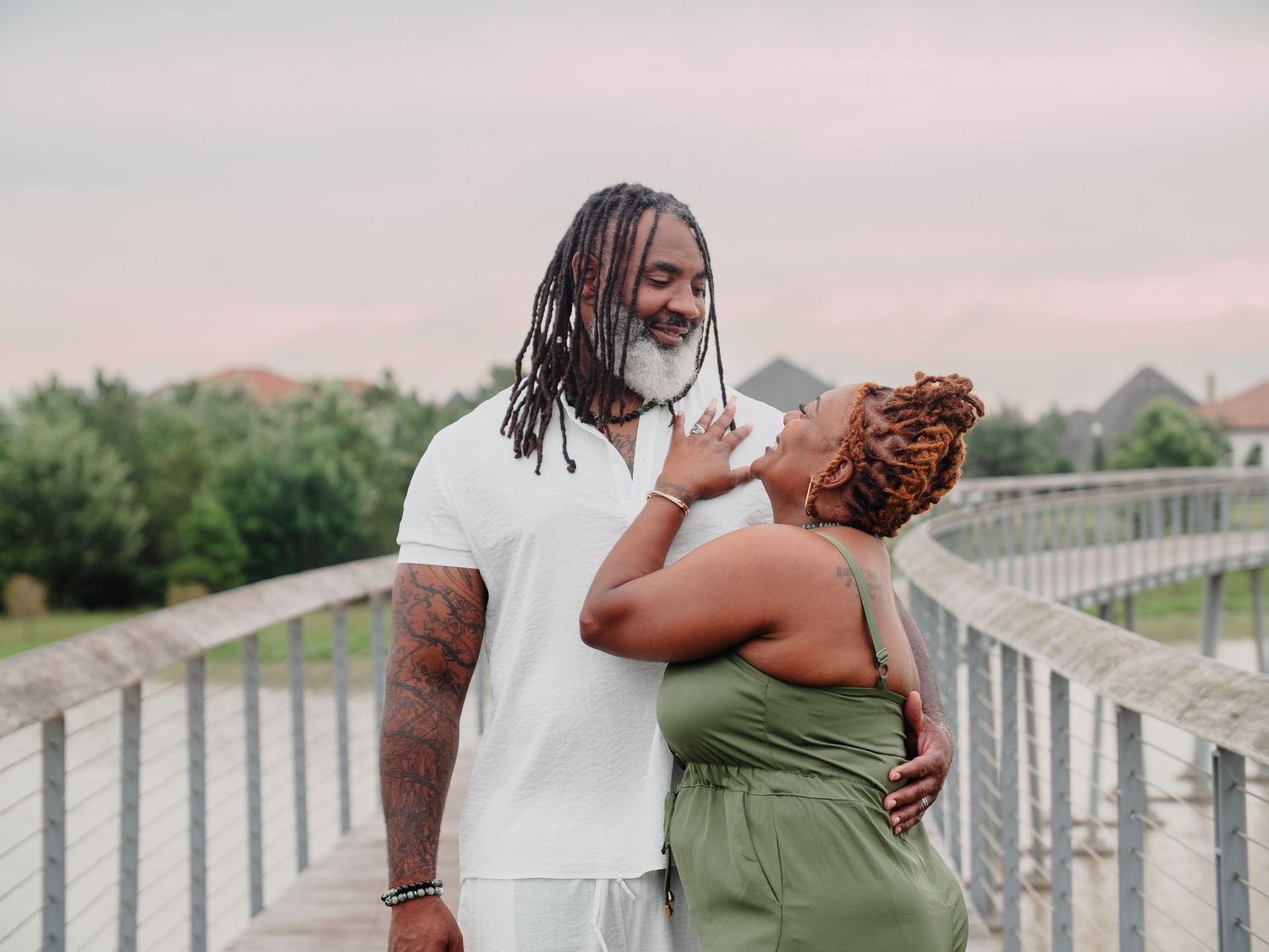 Couples Portrait in Houston, TX by Caro Media at Bridgeland Community Park