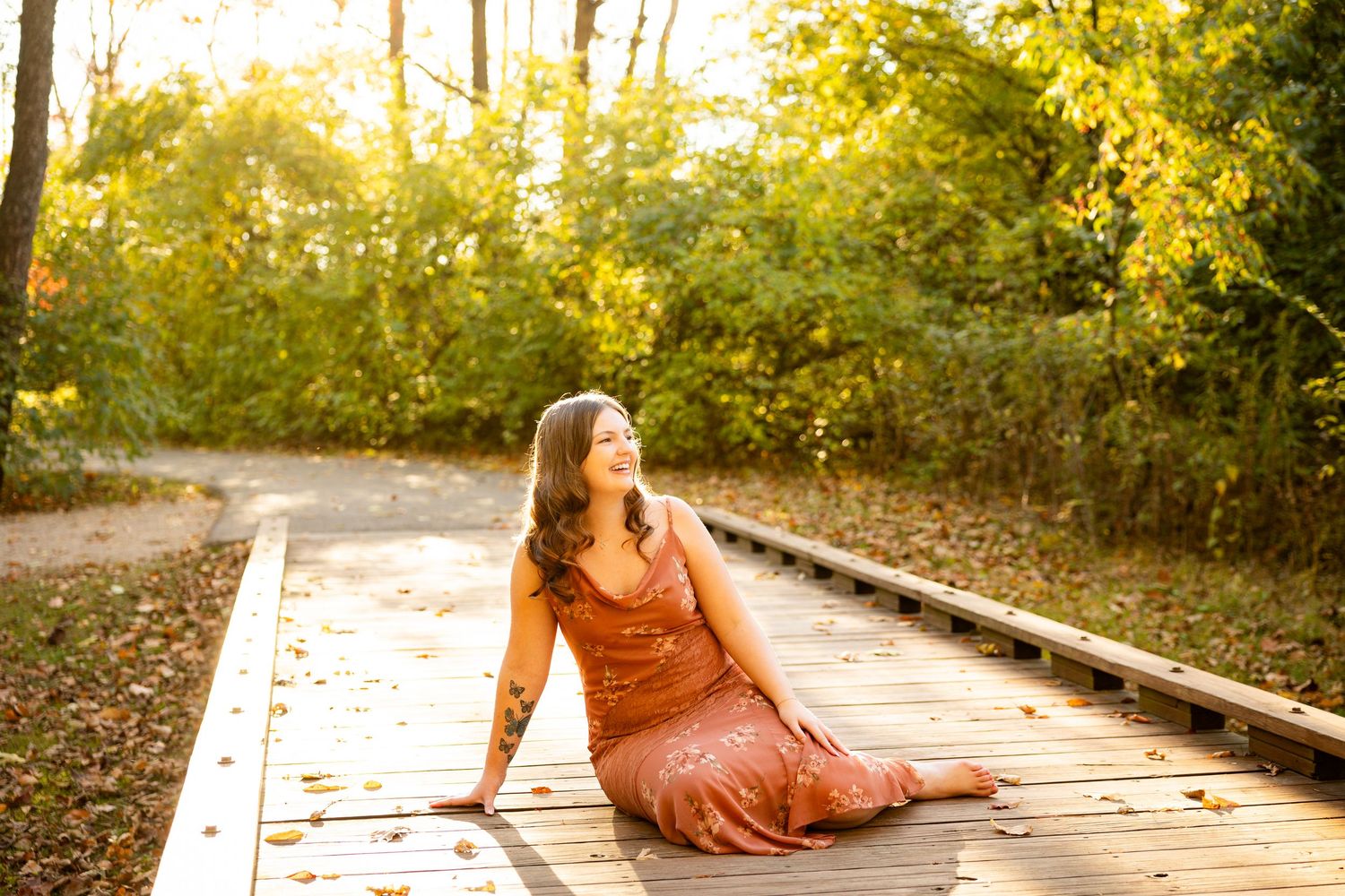 Fall senior photos in Grove City, Ohio