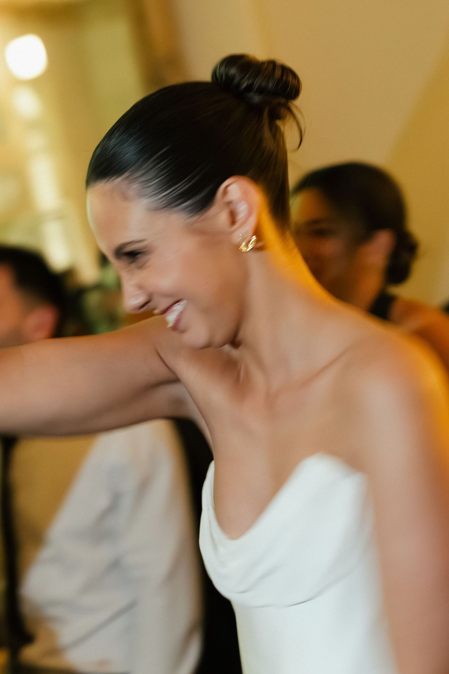 Bride dancing at Sophia Prahran at a luxury Melbourne wedding, editorial wedding photography