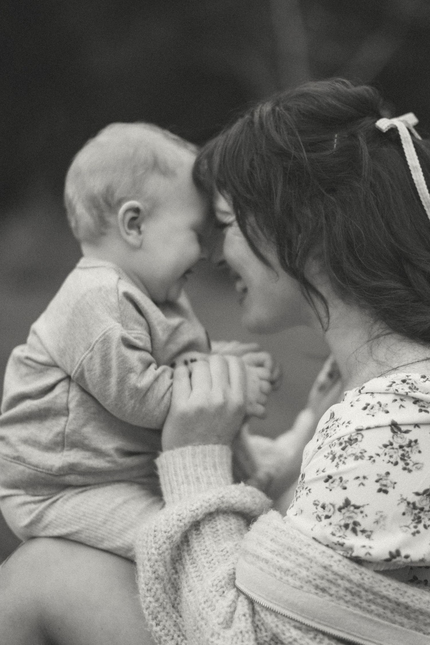Mother with her young baby smiling at each other | Newcastle Motherhood Photographer