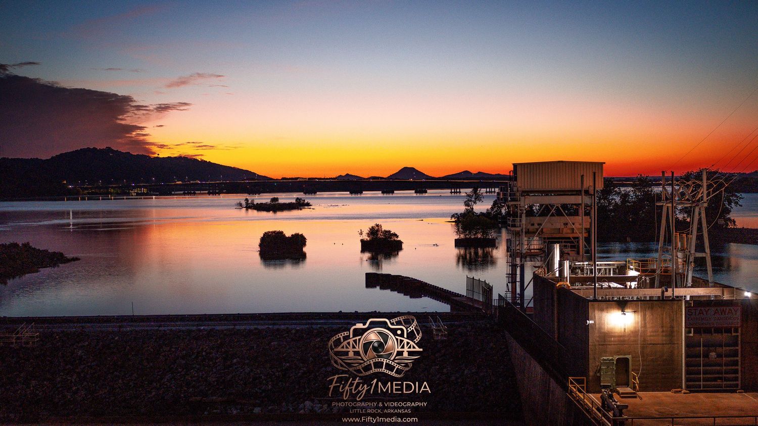 Beautiful golden hour sunset over a marina with boats docked, landscape photography and media.