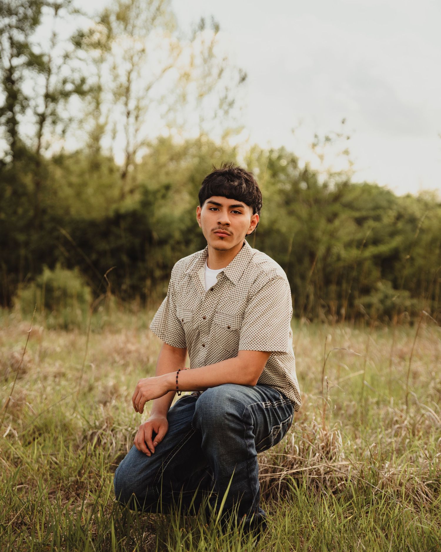 High school senior portrait by a senior photographer in Lafayette, Indiana capturing confidence, personality, and graduation memories