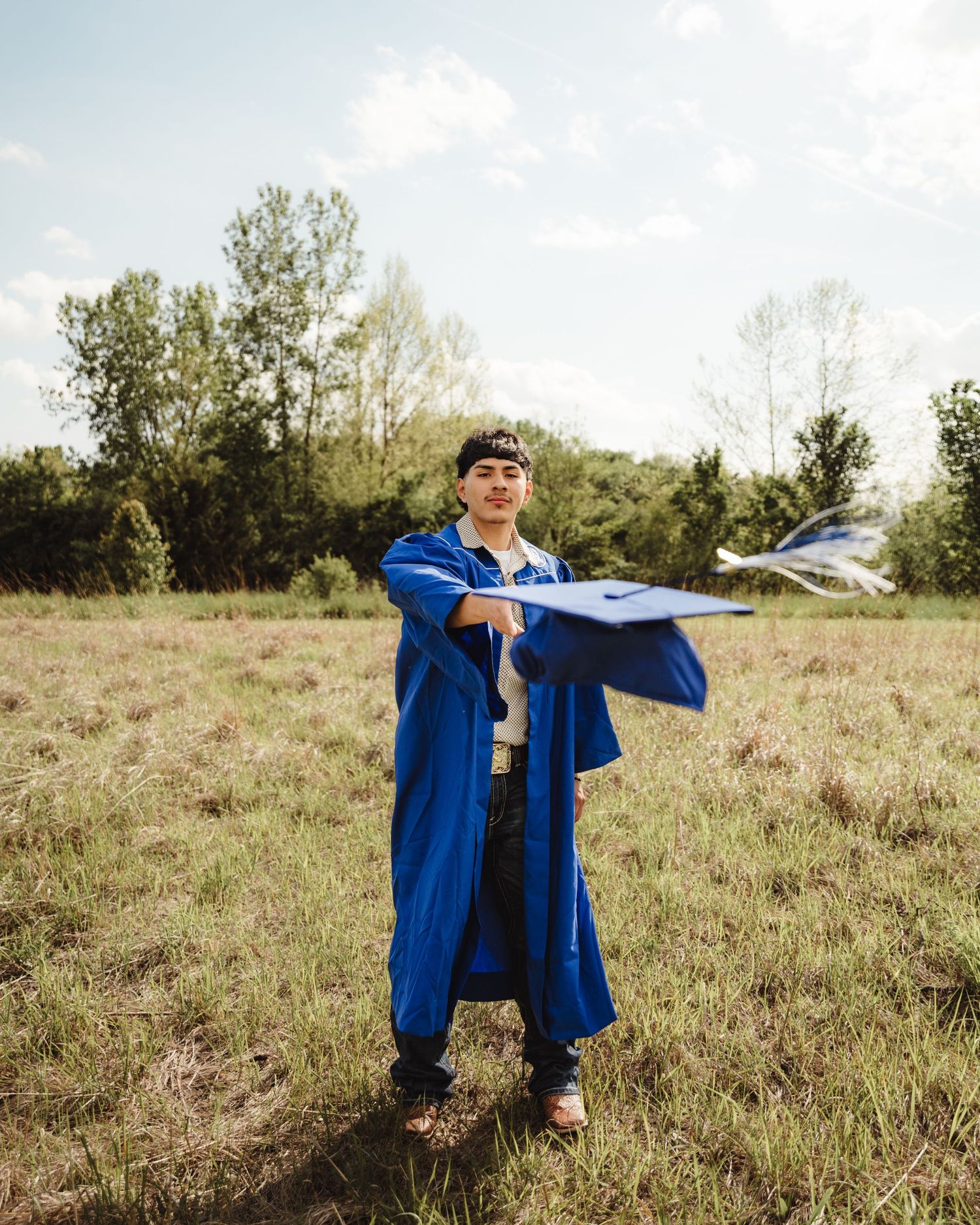 High school senior portrait by a senior photographer in Lafayette, Indiana capturing confidence, personality, and graduation memories
