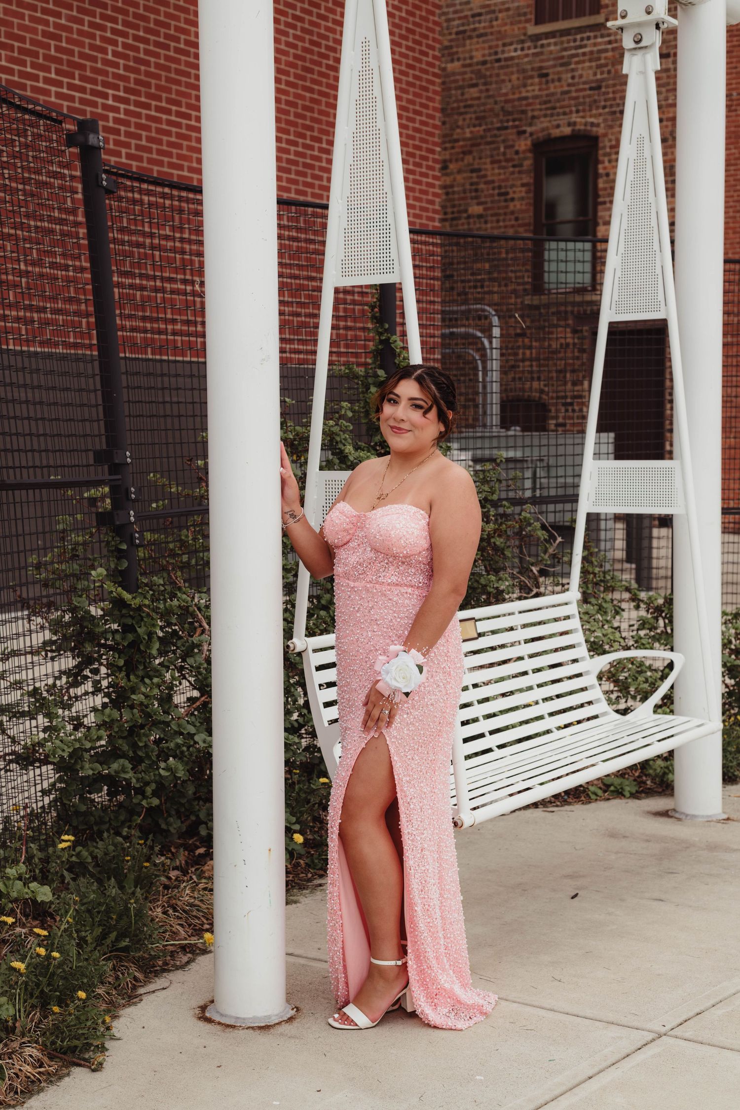 High school senior portrait by a senior photographer in Lafayette, Indiana capturing confidence, personality, and graduation memories