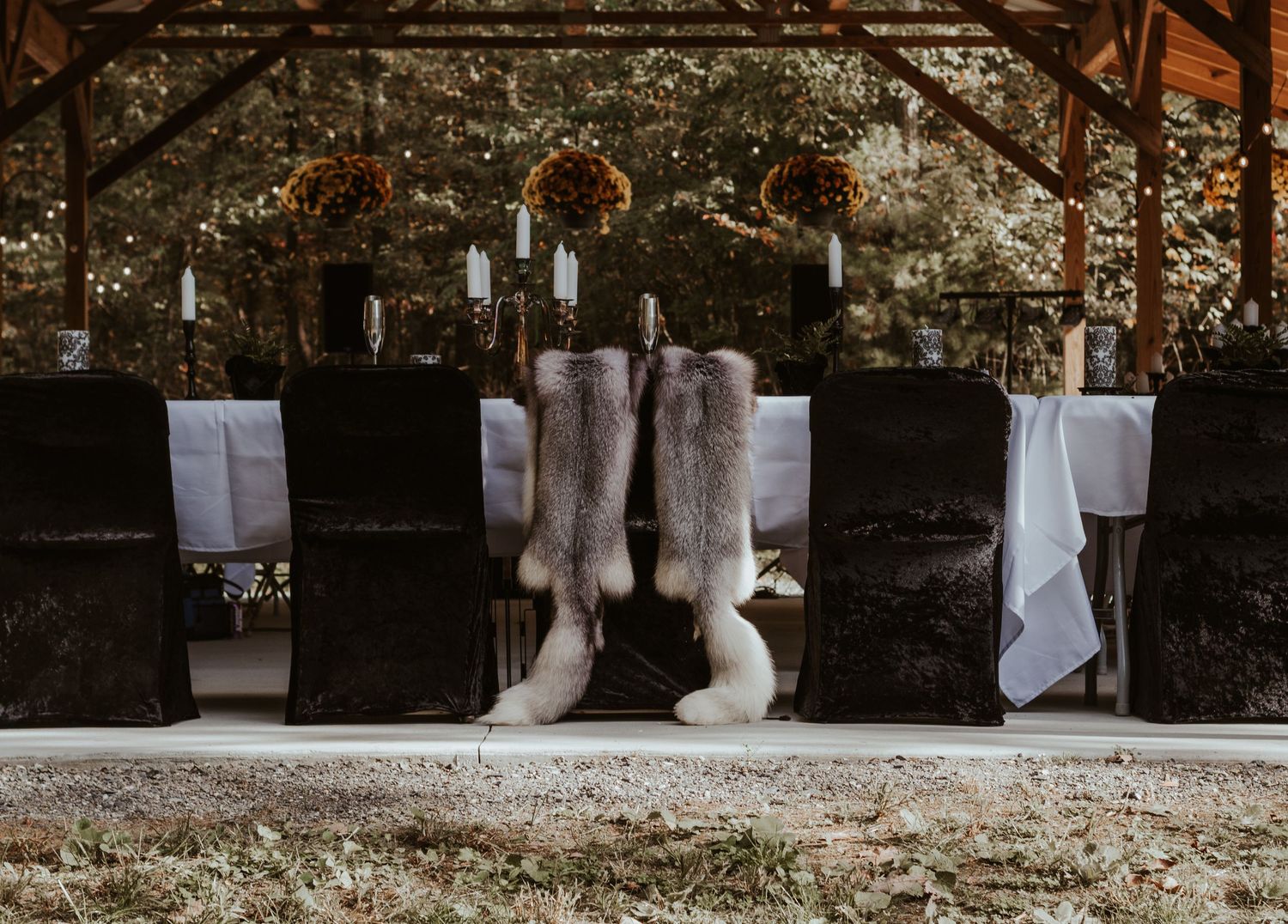 White laundry hanging on clotheslines against a dark stone wall creates a minimalist outdoor scene.
