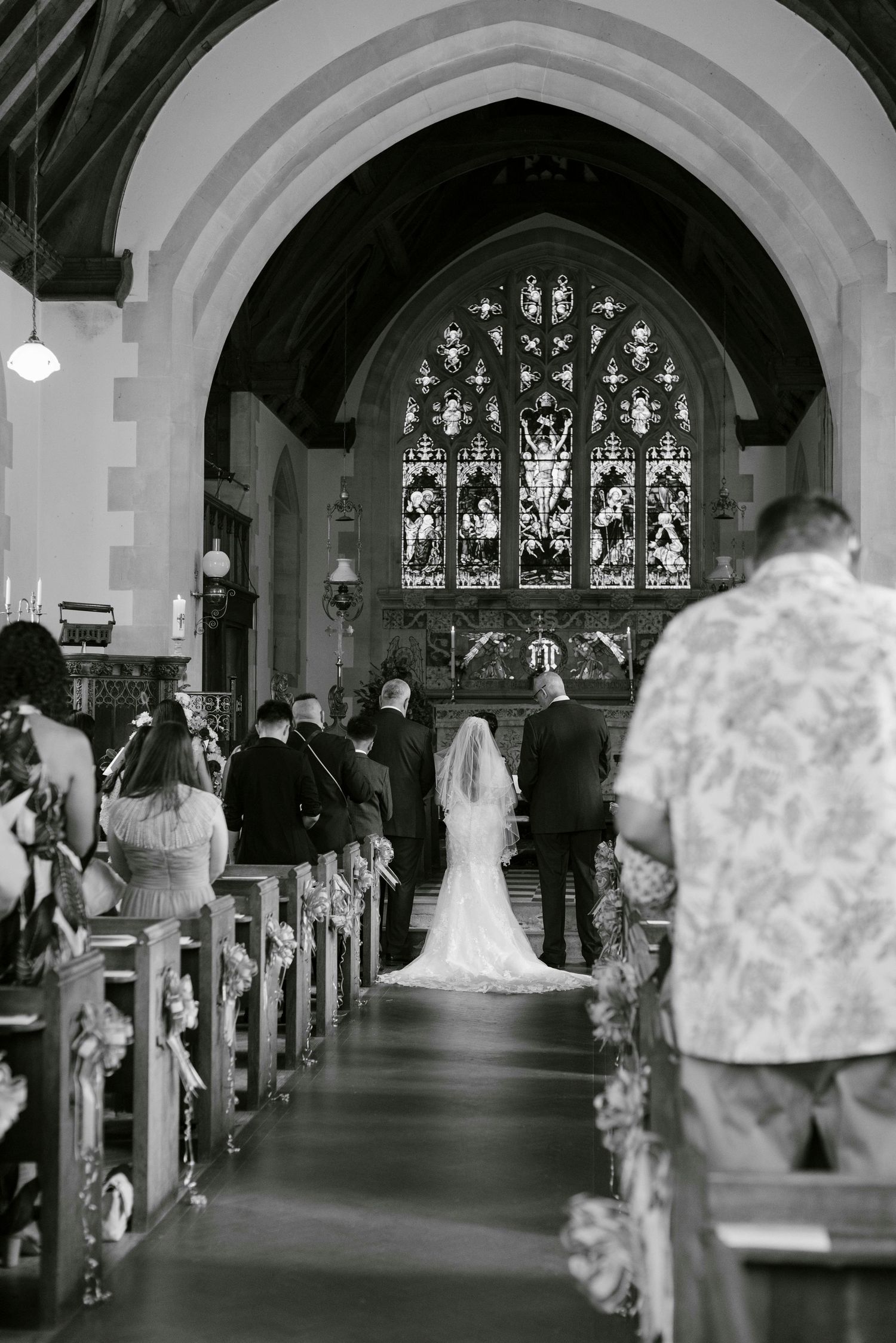 St Stephen's, Kingston. ceremony of the bride and groom