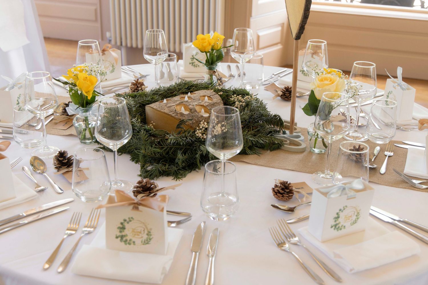 Detailed table shot
