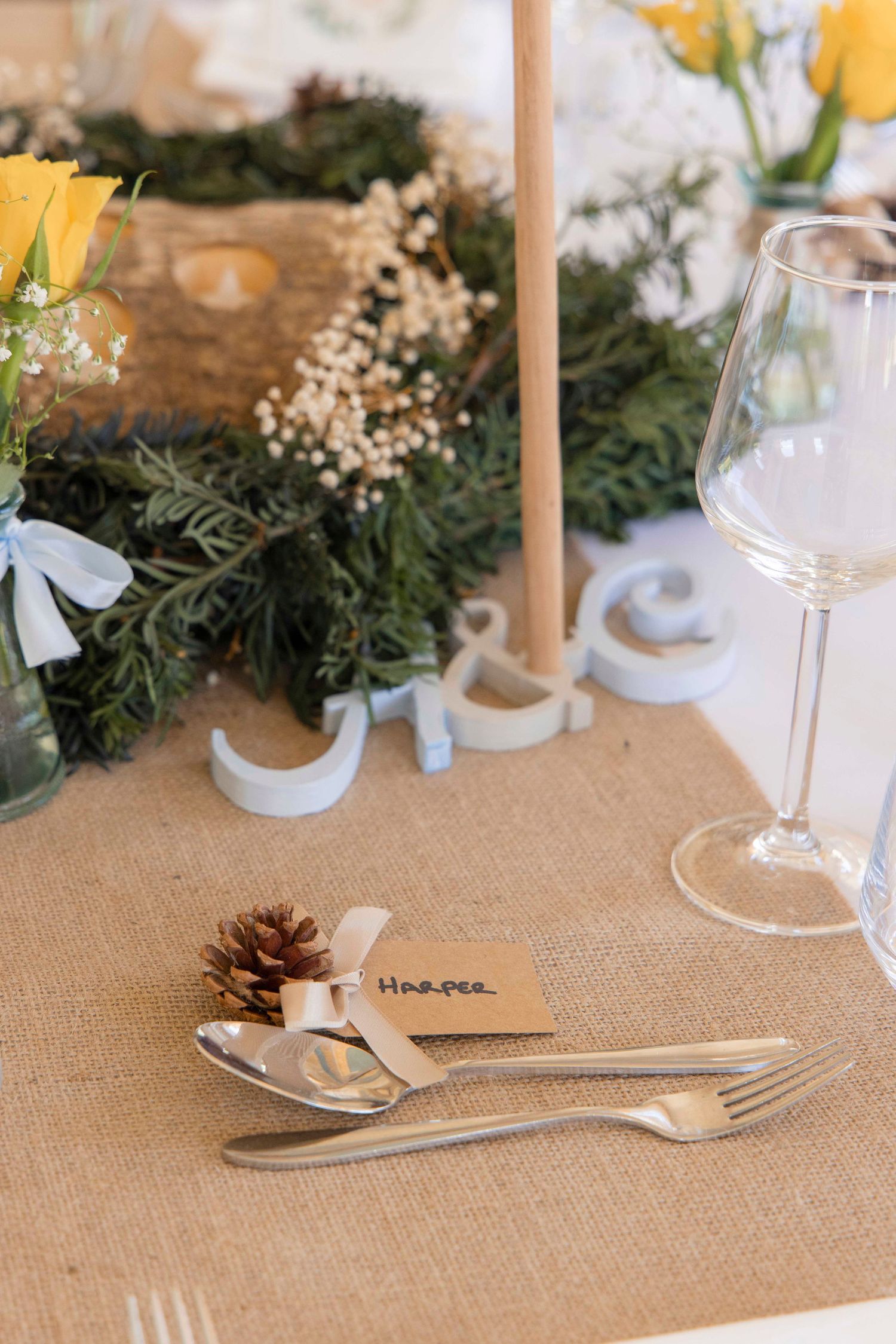 Detail table shot