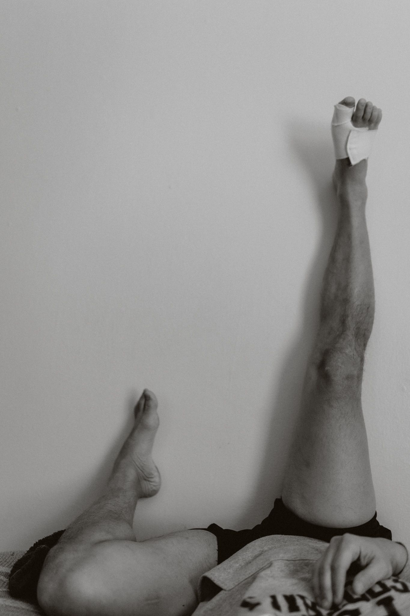 Series of legs and feet shown against a light gray background in different positions.