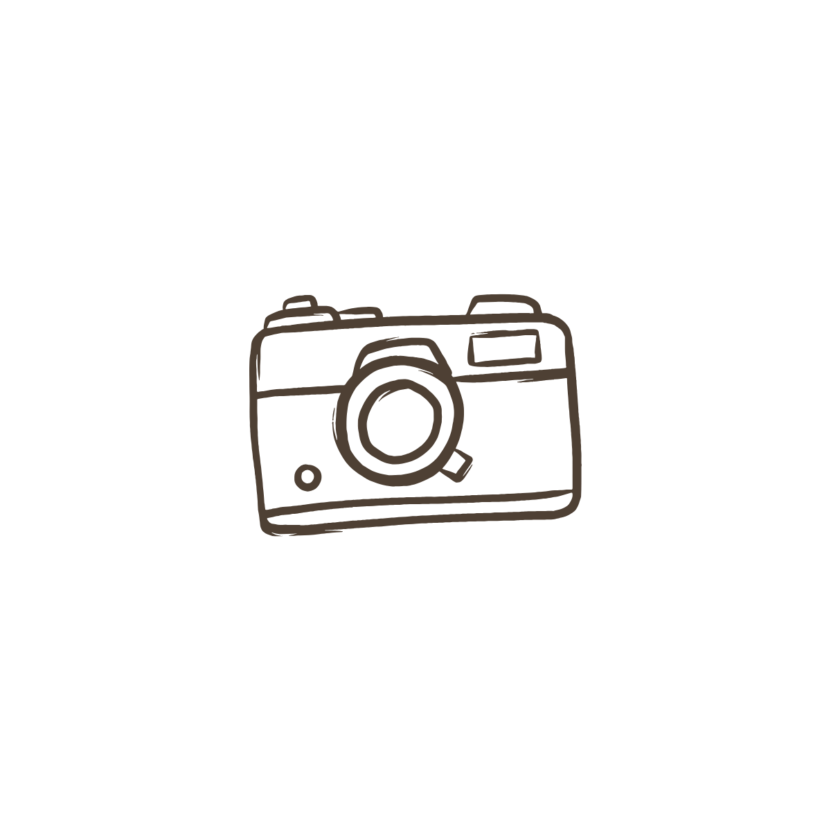 Three simple line drawings of cameras showing different camera designs and styles.
