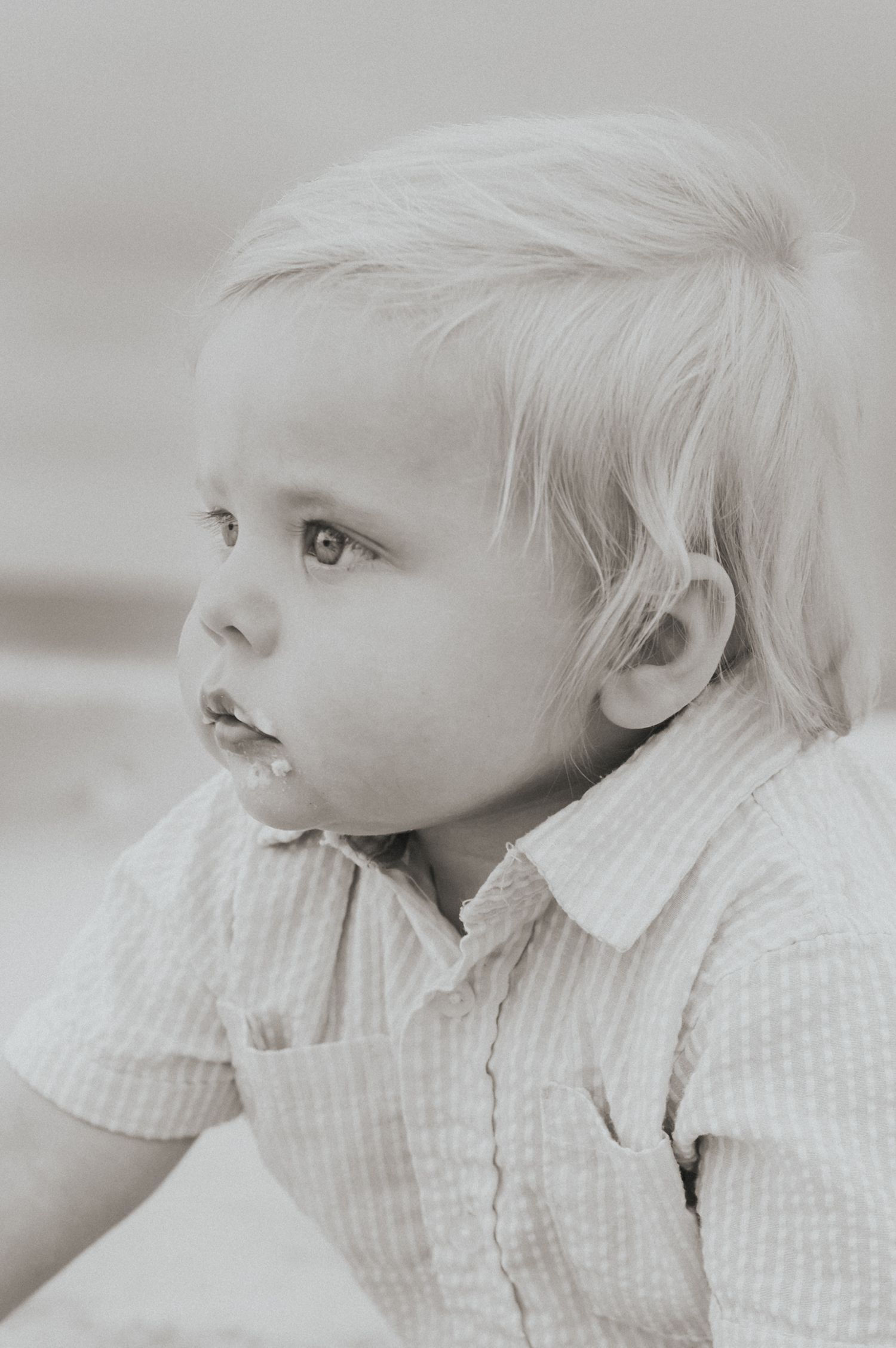 One year old birthday session on the beach in Fernandina Beach Florida