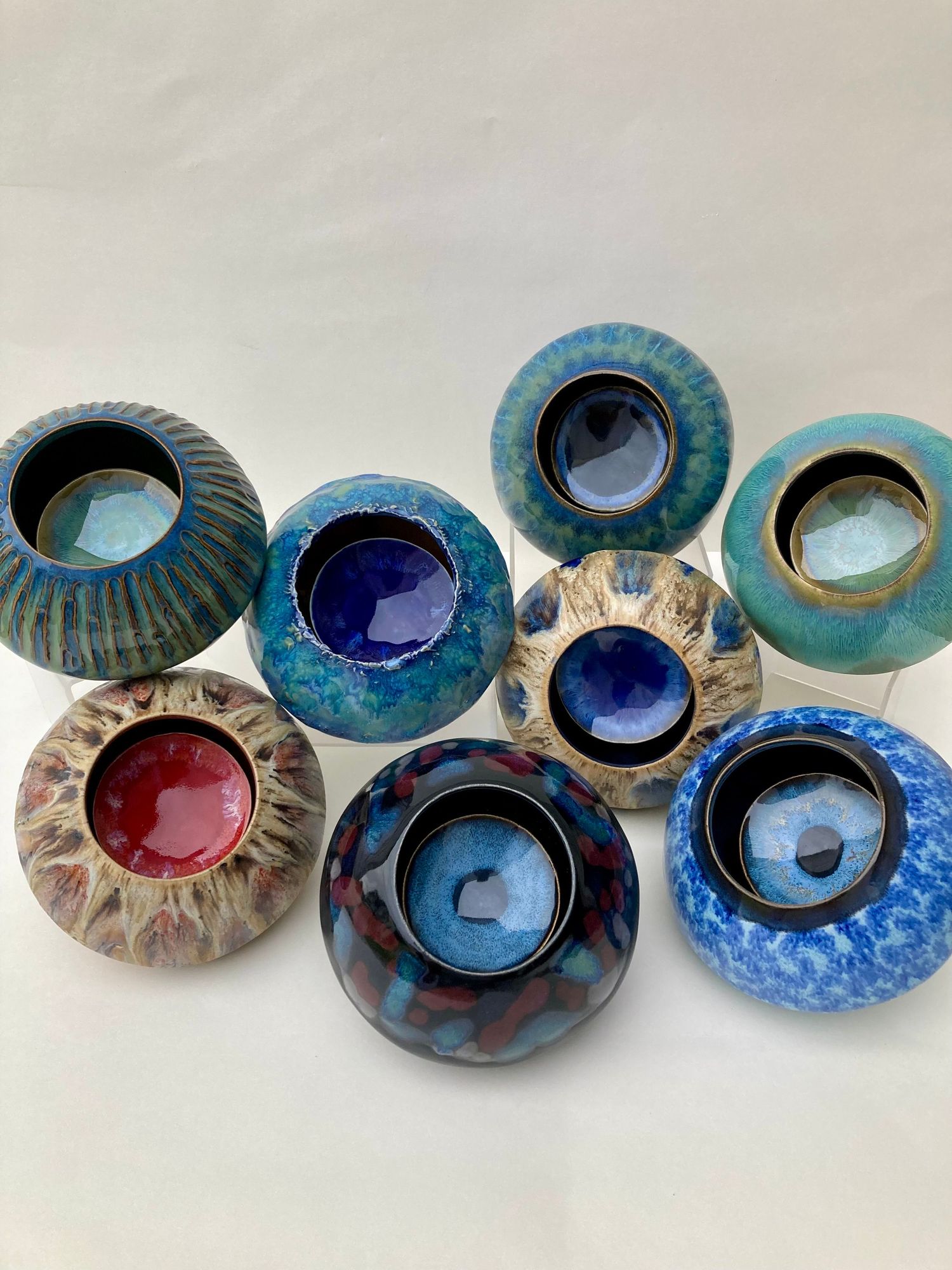 #contemporaryart #ceramicart #SerenityRattle A collection of hand made ceramic pieces, unique #NCart Appropriate for gift giving.