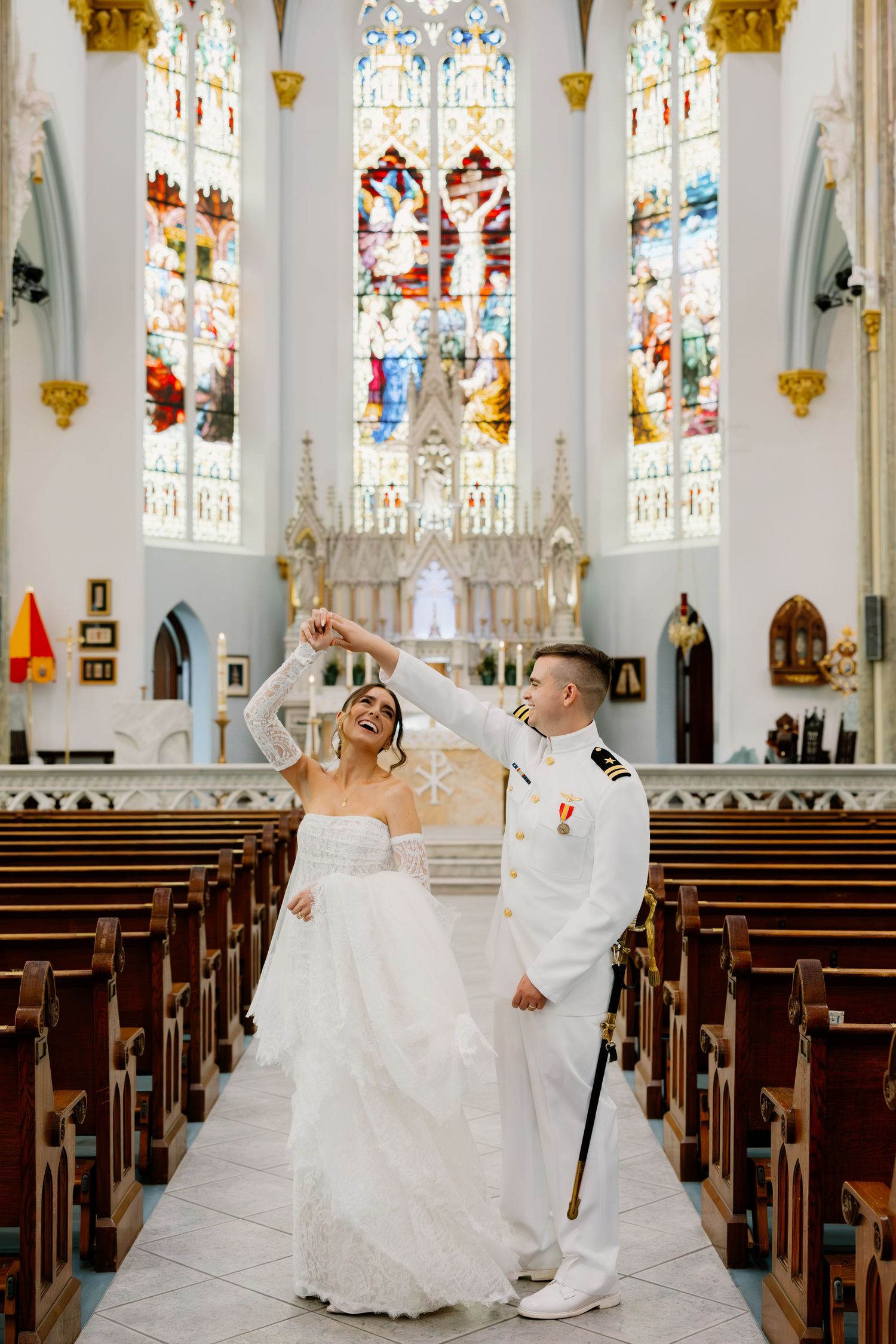 immaculate conception Jacksonville wedding, catholic wedding photography, Florida catholic wedding photographers, the delac collective