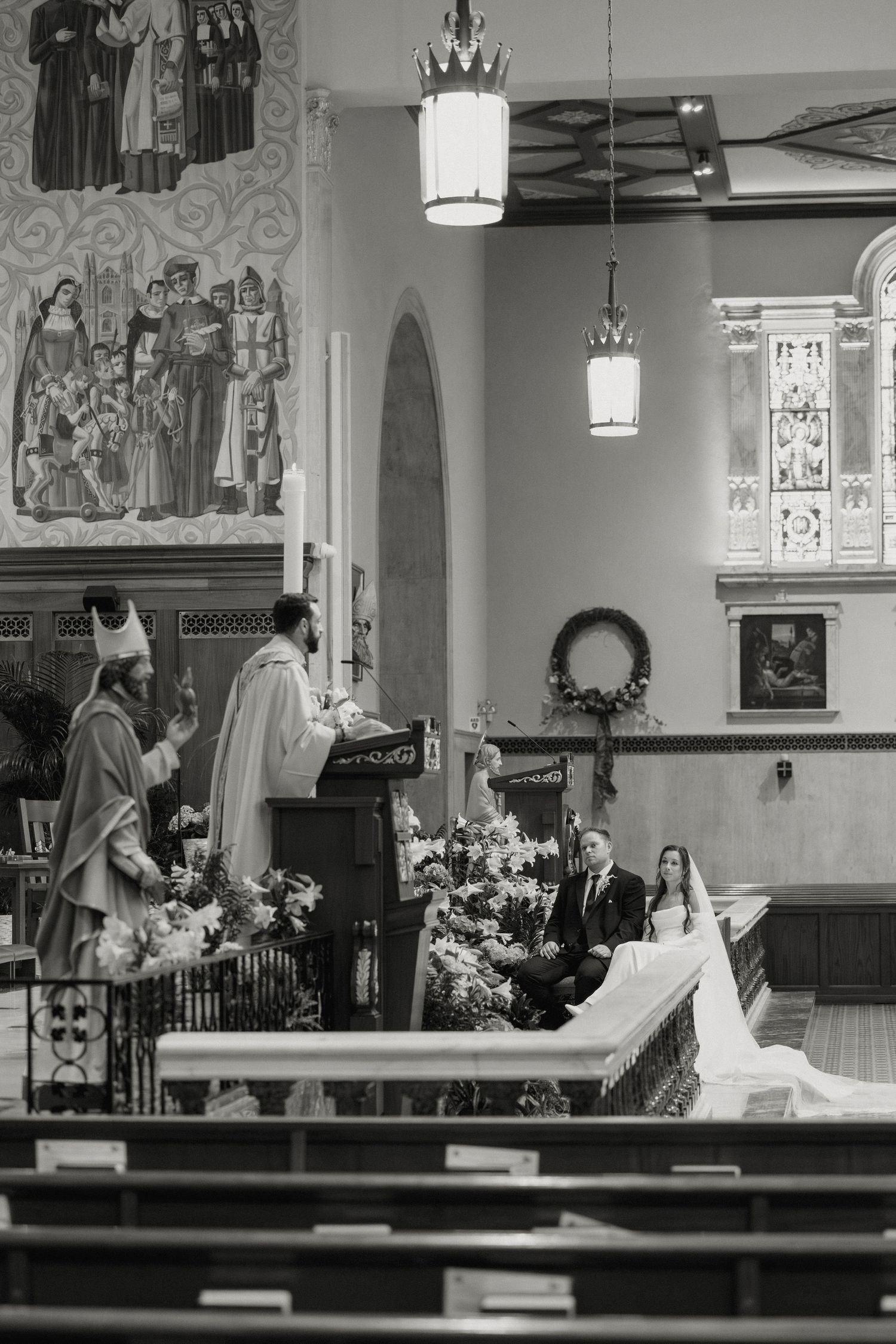 st. Augustine catholic wedding photography, , cathedral basilica of st. Augustine wedding, the delac collective, Florida Catholic wedding
