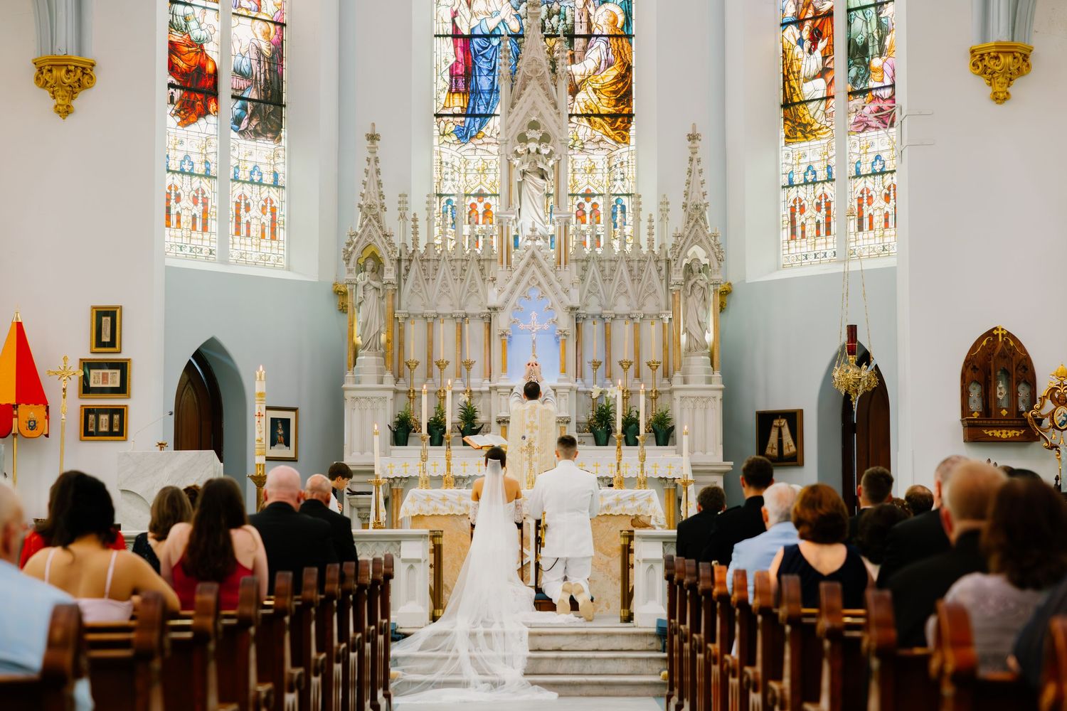 immaculate conception Jacksonville wedding, catholic wedding photography, Florida catholic wedding photographers