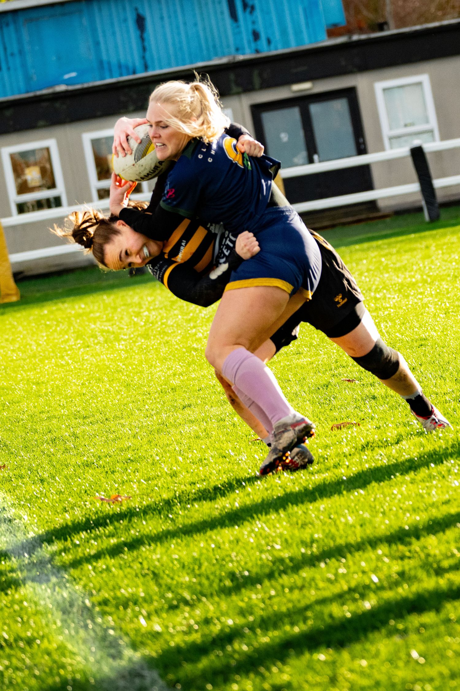 Wasps FC women's rugby tackle Flo Williams
