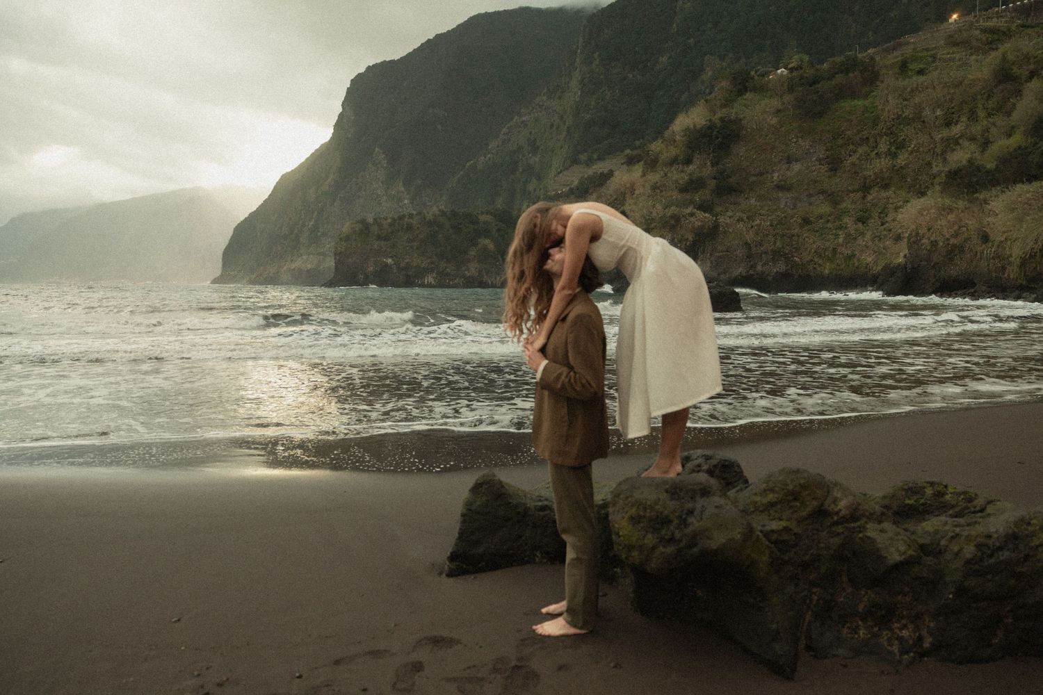Madeira Destination Elopement photographer, Seixal Beach