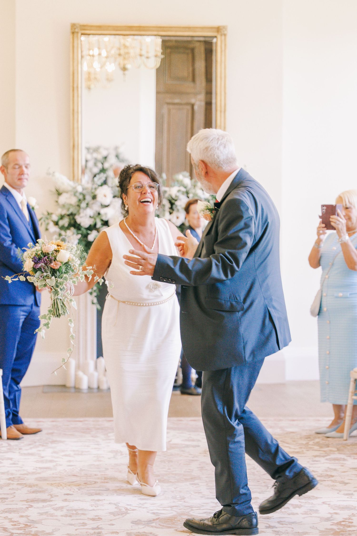 Bride and Groom dance to their favourite song on the way out of the ceremony after being married