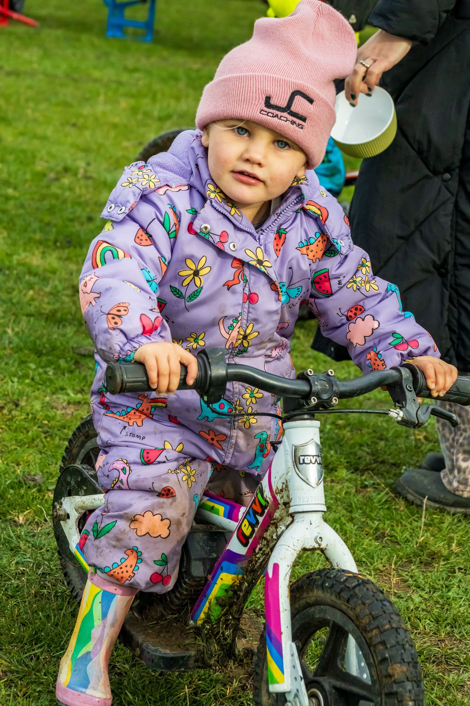 Young girl on a bike at a motocross event, photo taken by LJPhotostop.