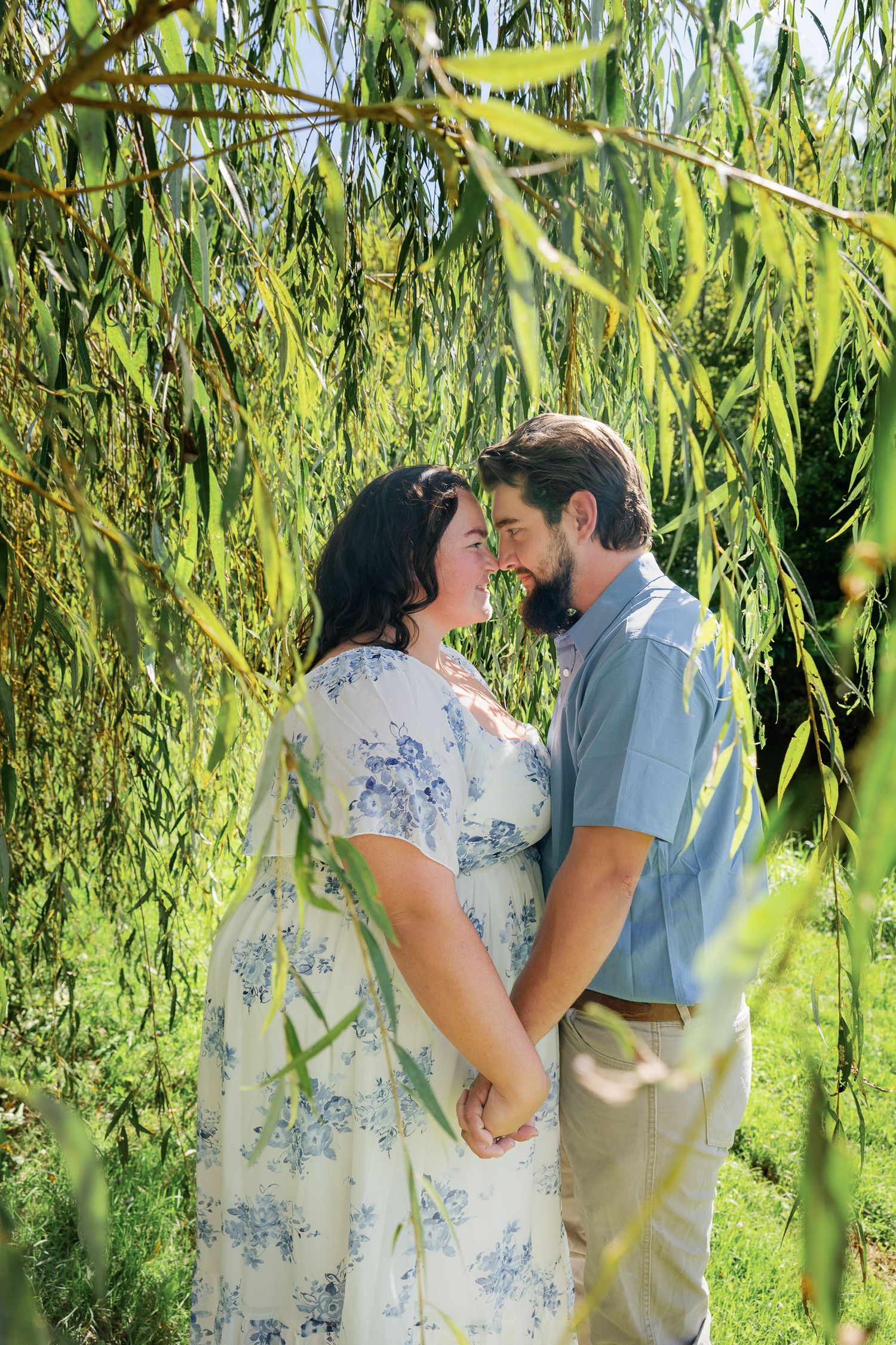 Married couple celebrating their anniversary during a romantic Pennsylvania couples photography session.
