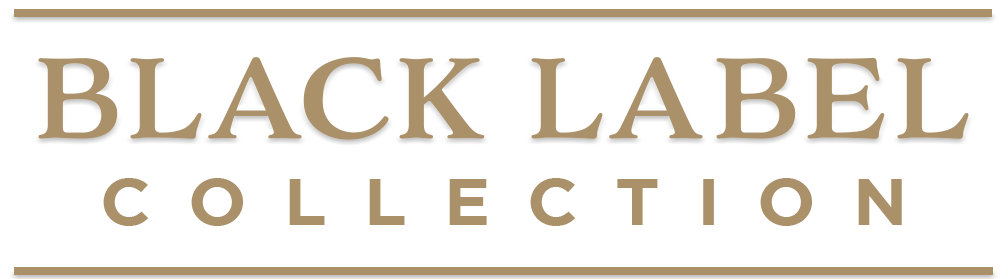 Black Label Collection logo in elegant gold typography on a white background.