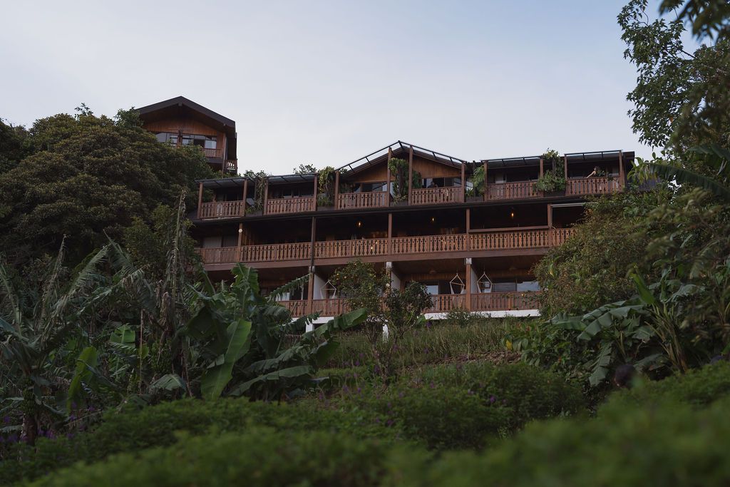 Hotel Belmar wedding venue surrounded by lush greenery in Monteverde, Costa Rica