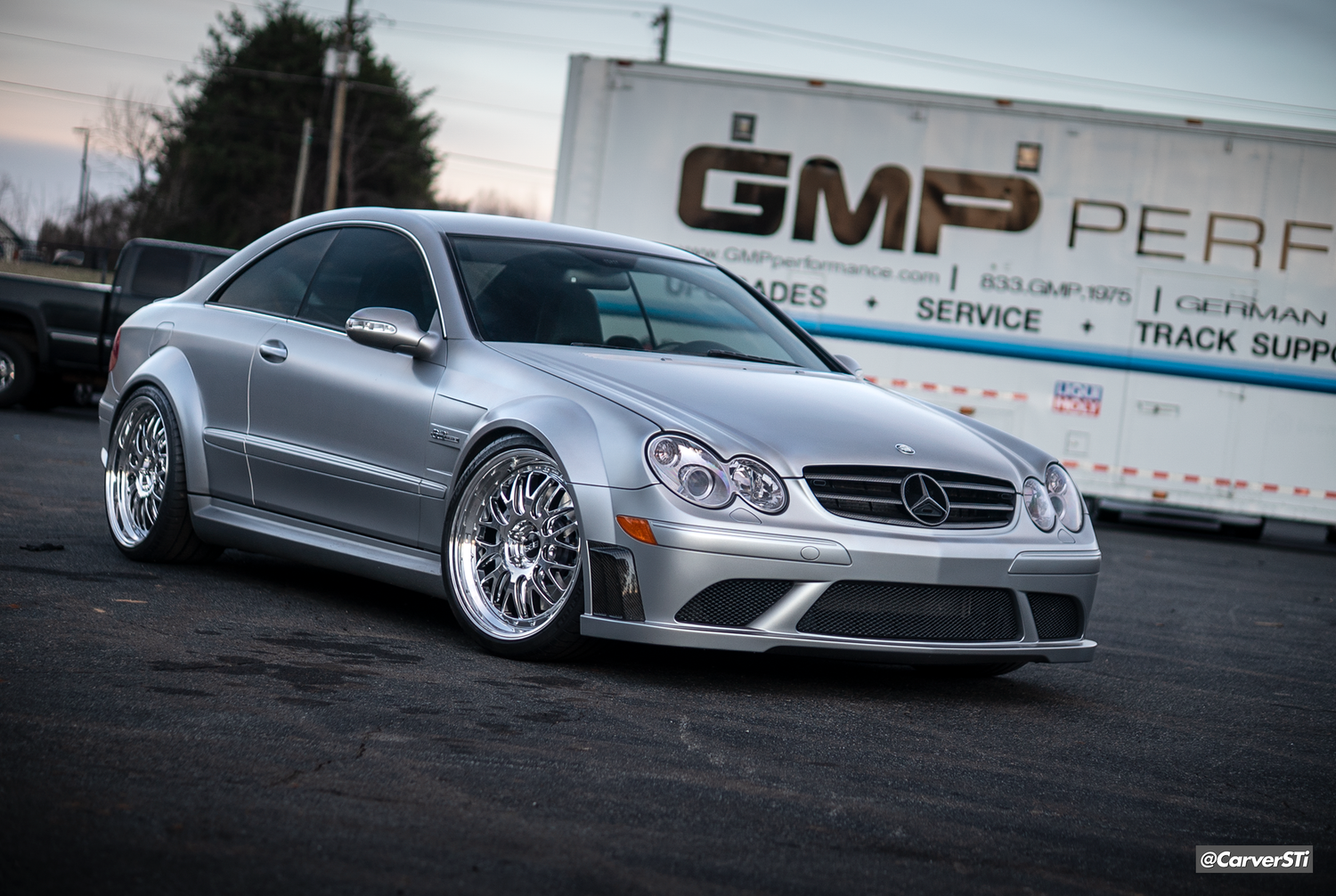 Mercedes CLK63 AMG Black Series on BBS Wheels built at GMP Performance