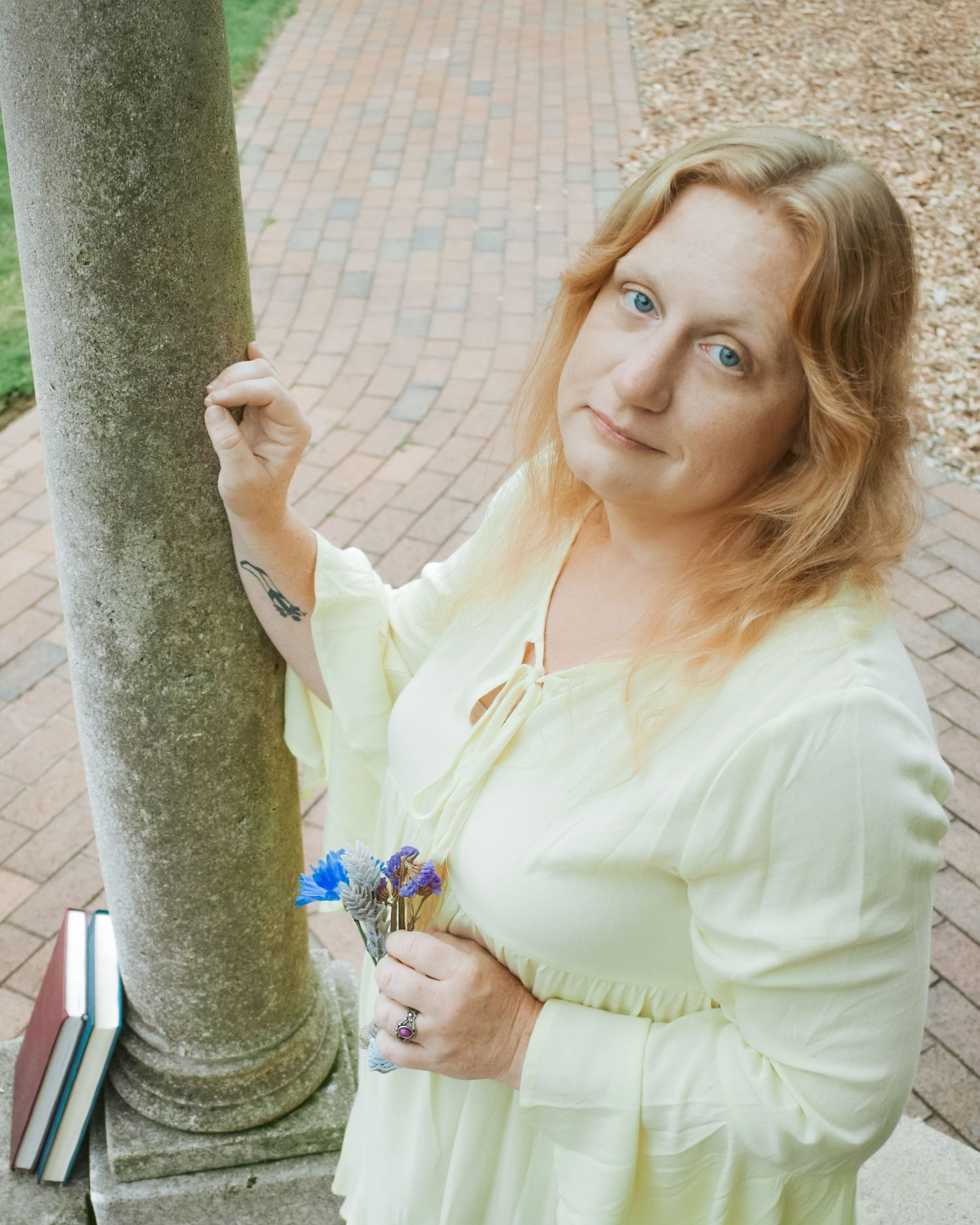 Beautiful outdoor natural light portrait of a woman