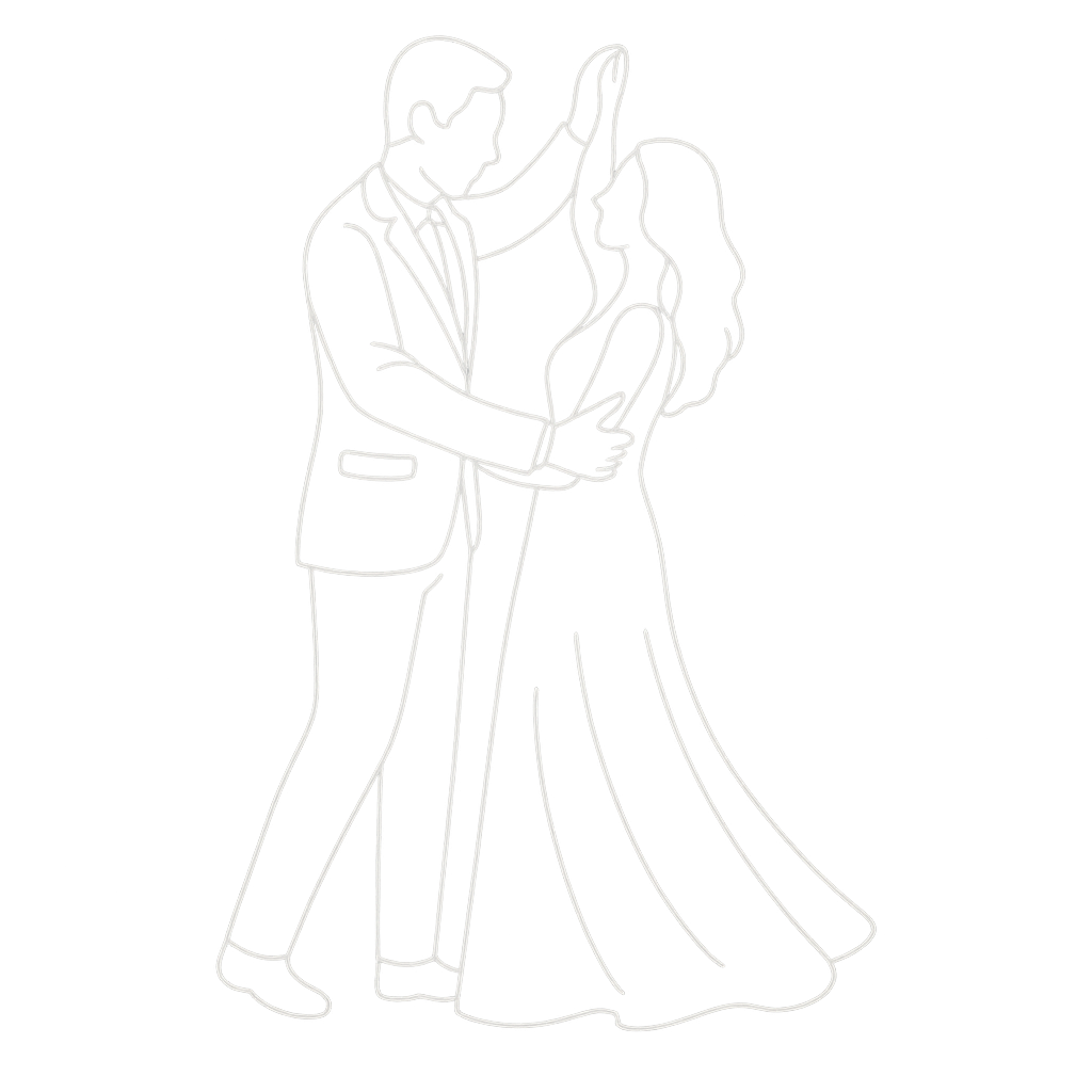 Couple Dancing Line Art
