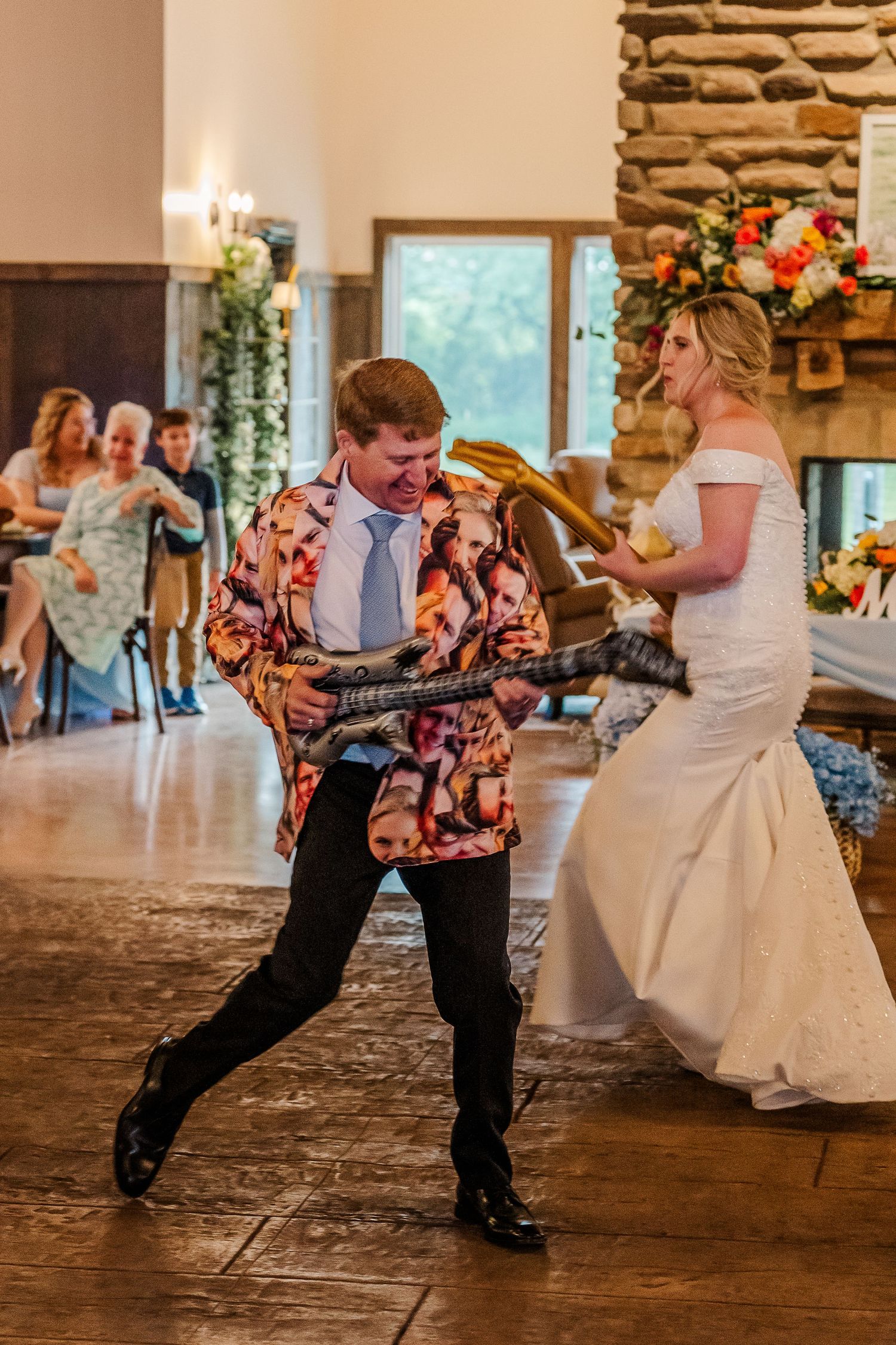A sequence of dance moves showing a couple performing a fun and energetic swing dance routine on a wooden floor.