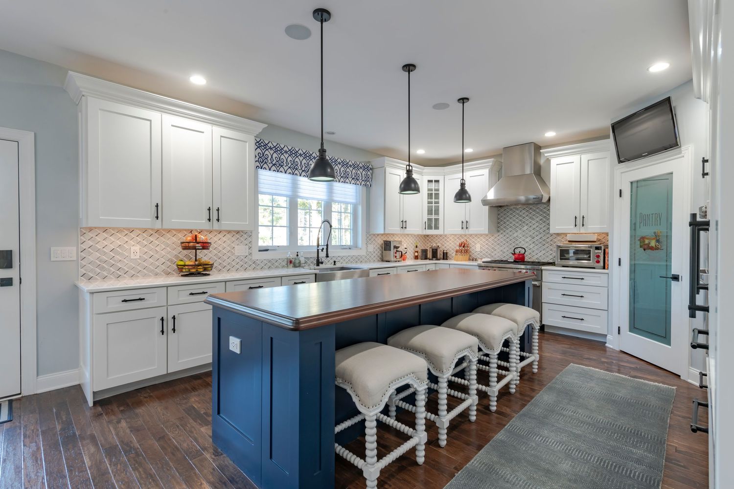 Kitchen view taken by real estate photographer in greater Boston