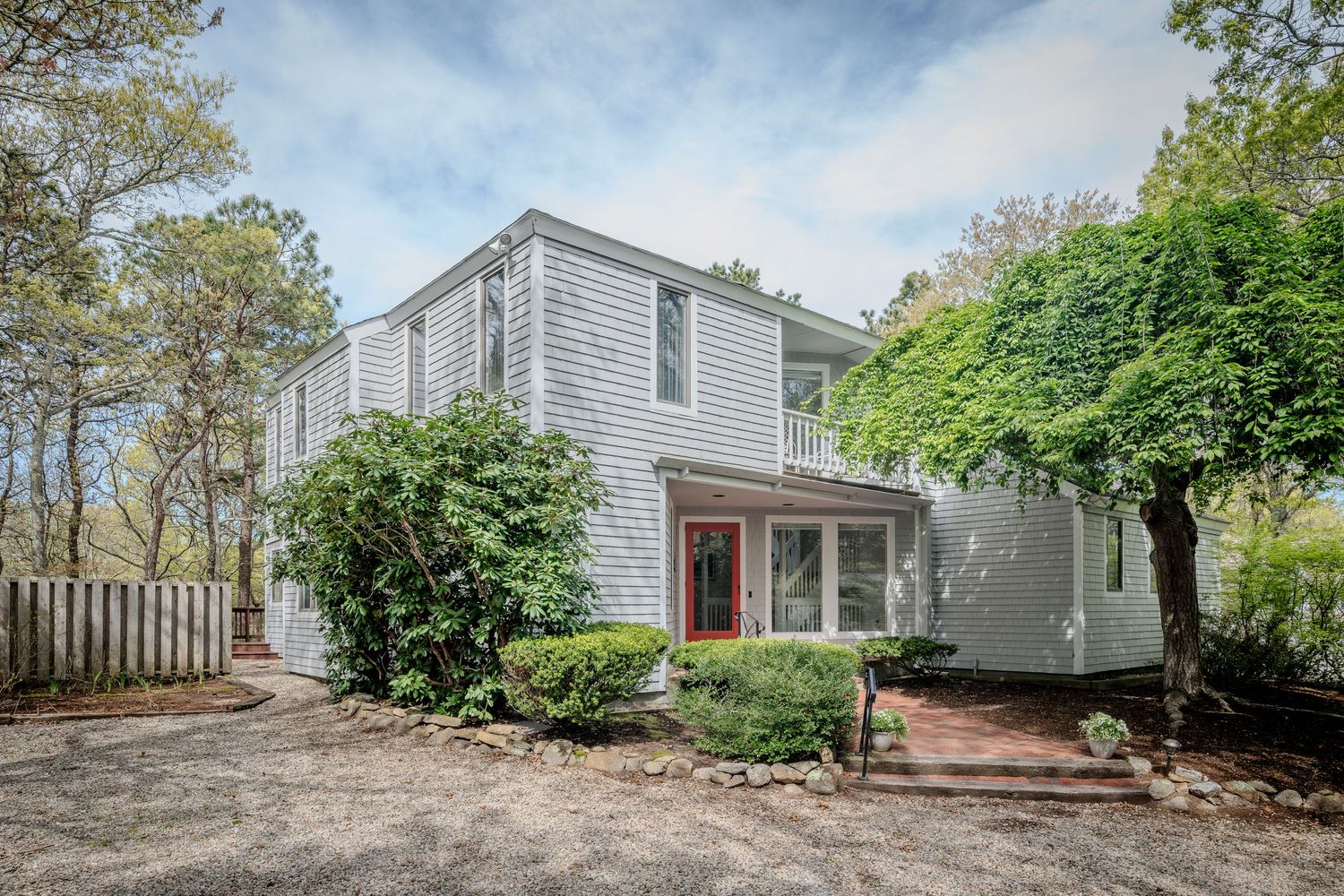 Exterior real estate photograph located in Mashpee Massachusetts