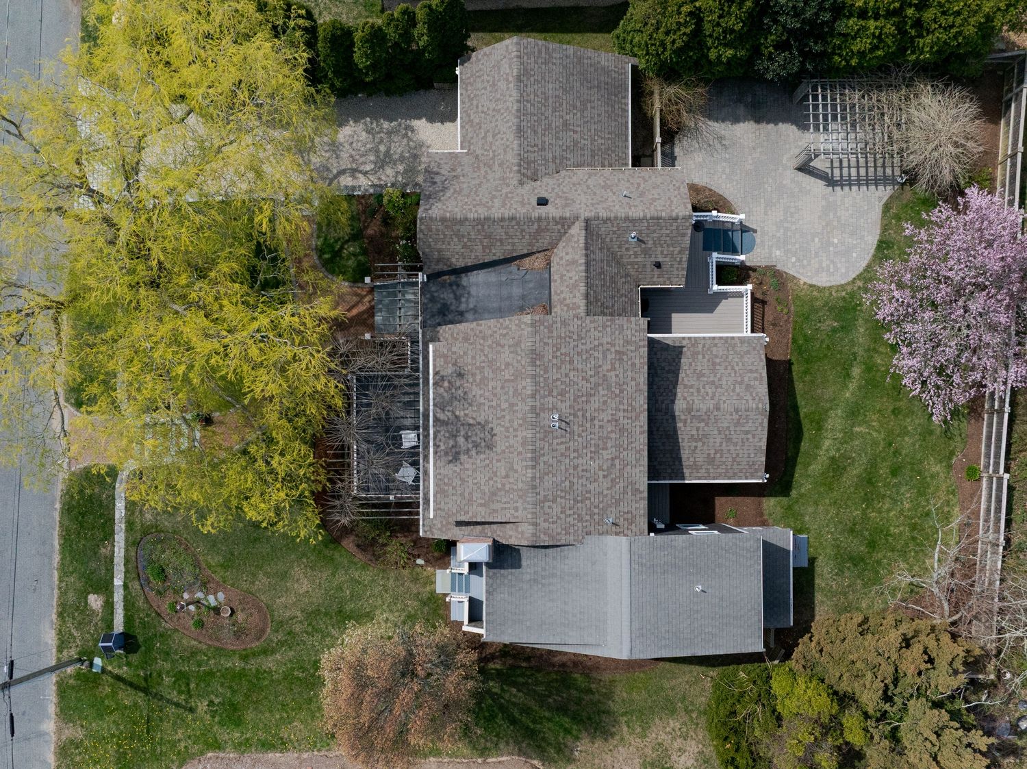 Aerial drone real estate photography