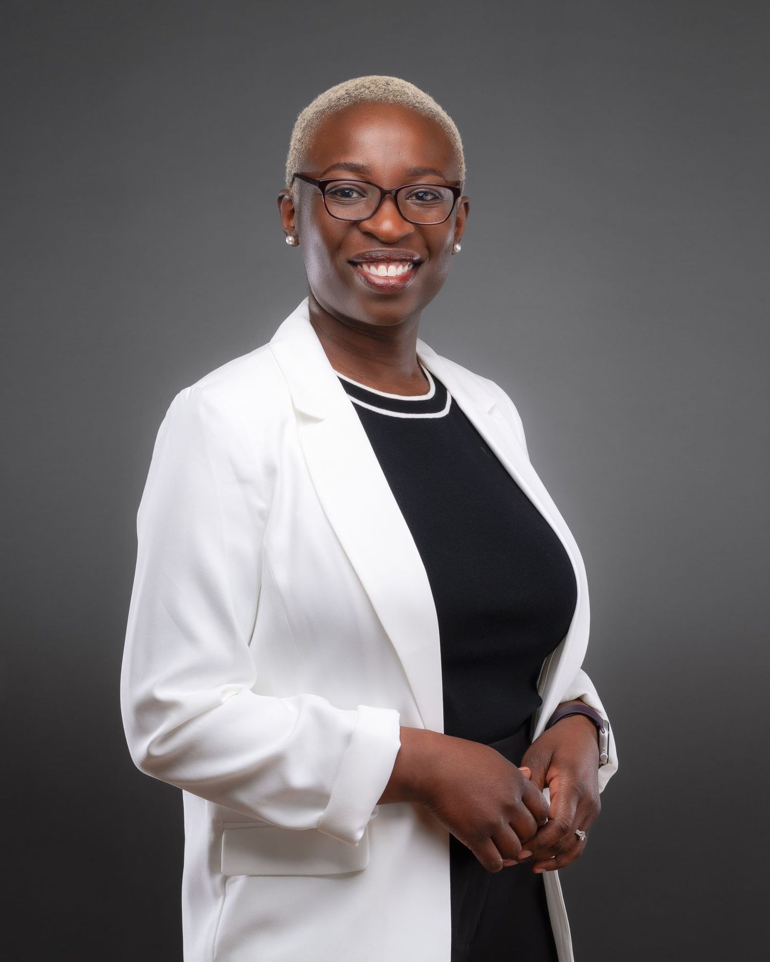 Professional portrait headshot for Werribee client in white