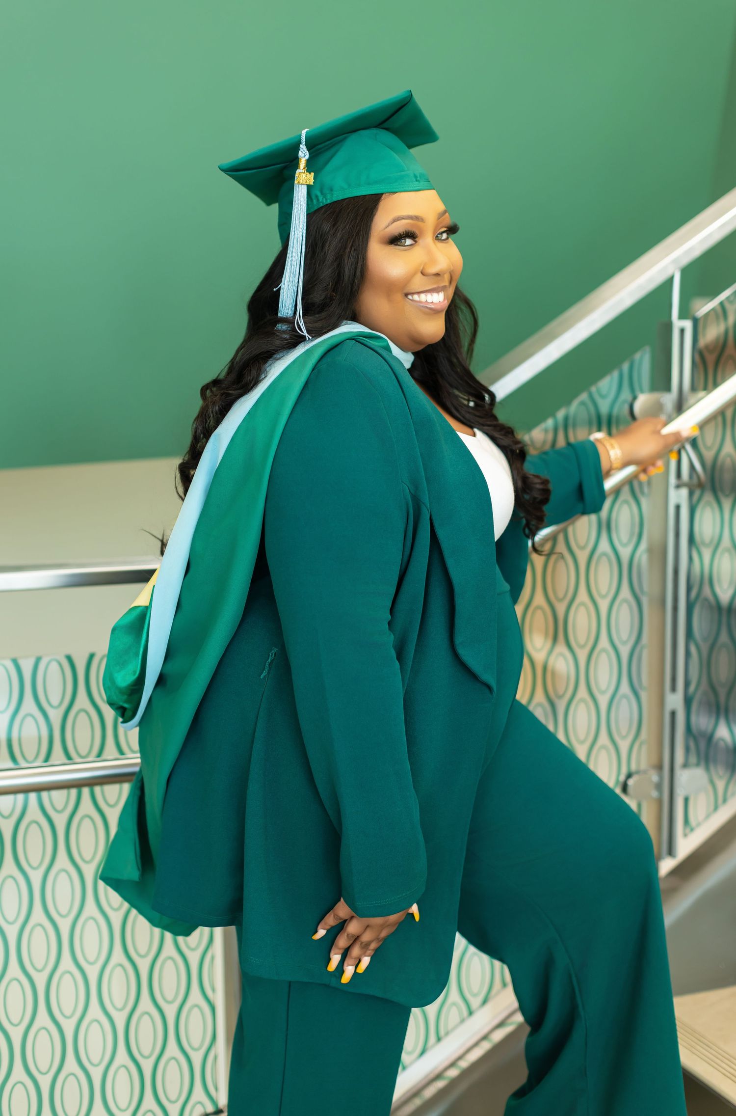 UAB graduation portrait session at the University of Alabama at Birmingham in Birmingham, AL
