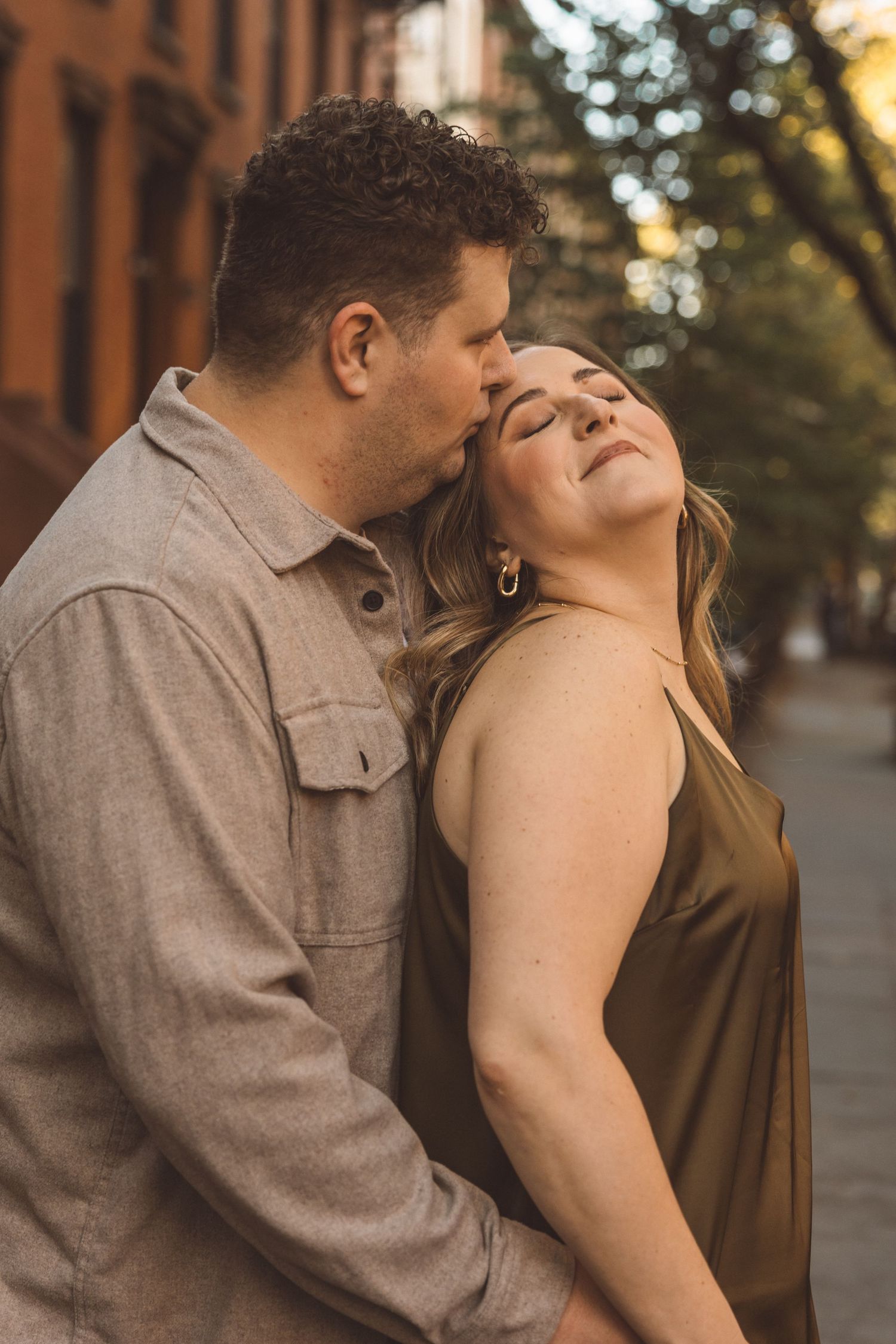 cute picture of the newly engaged couple at their dream photoshoot