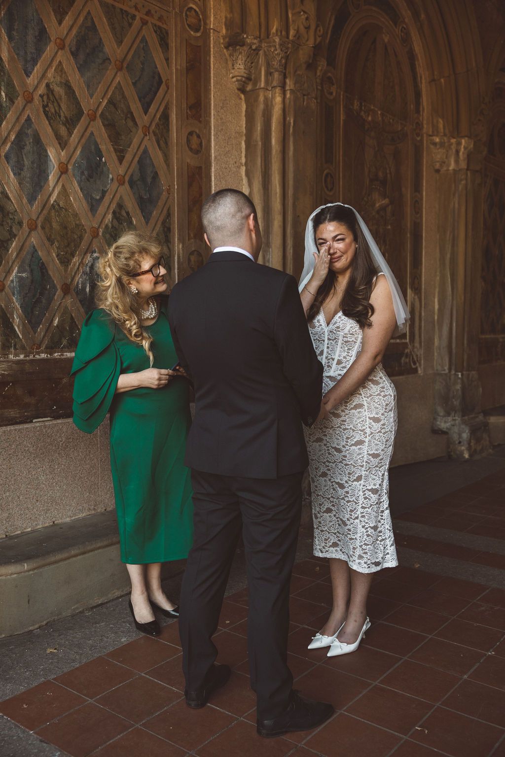couple at their dream elopement in NYC