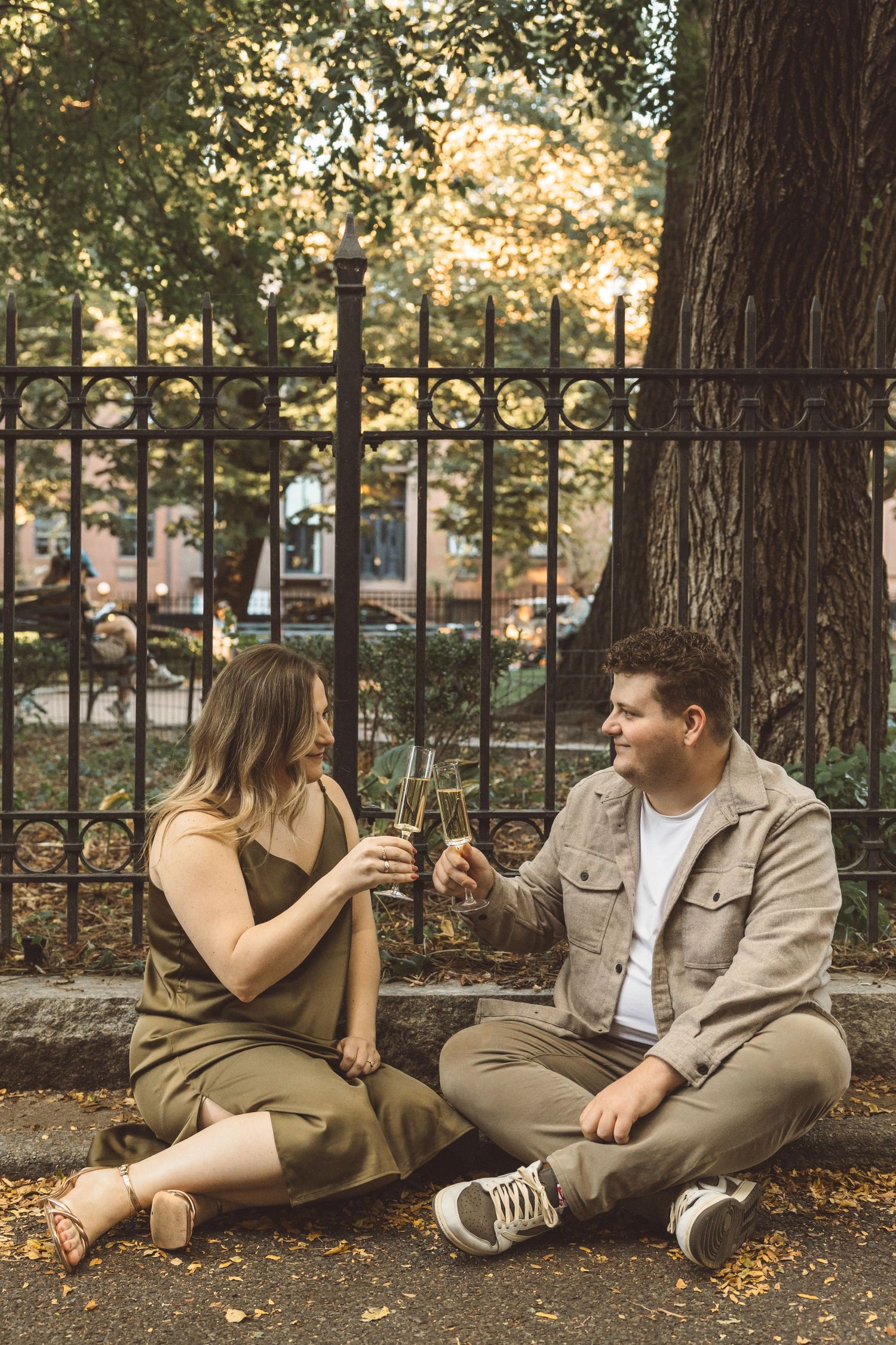 cute couple portraits in brooklyn, NY