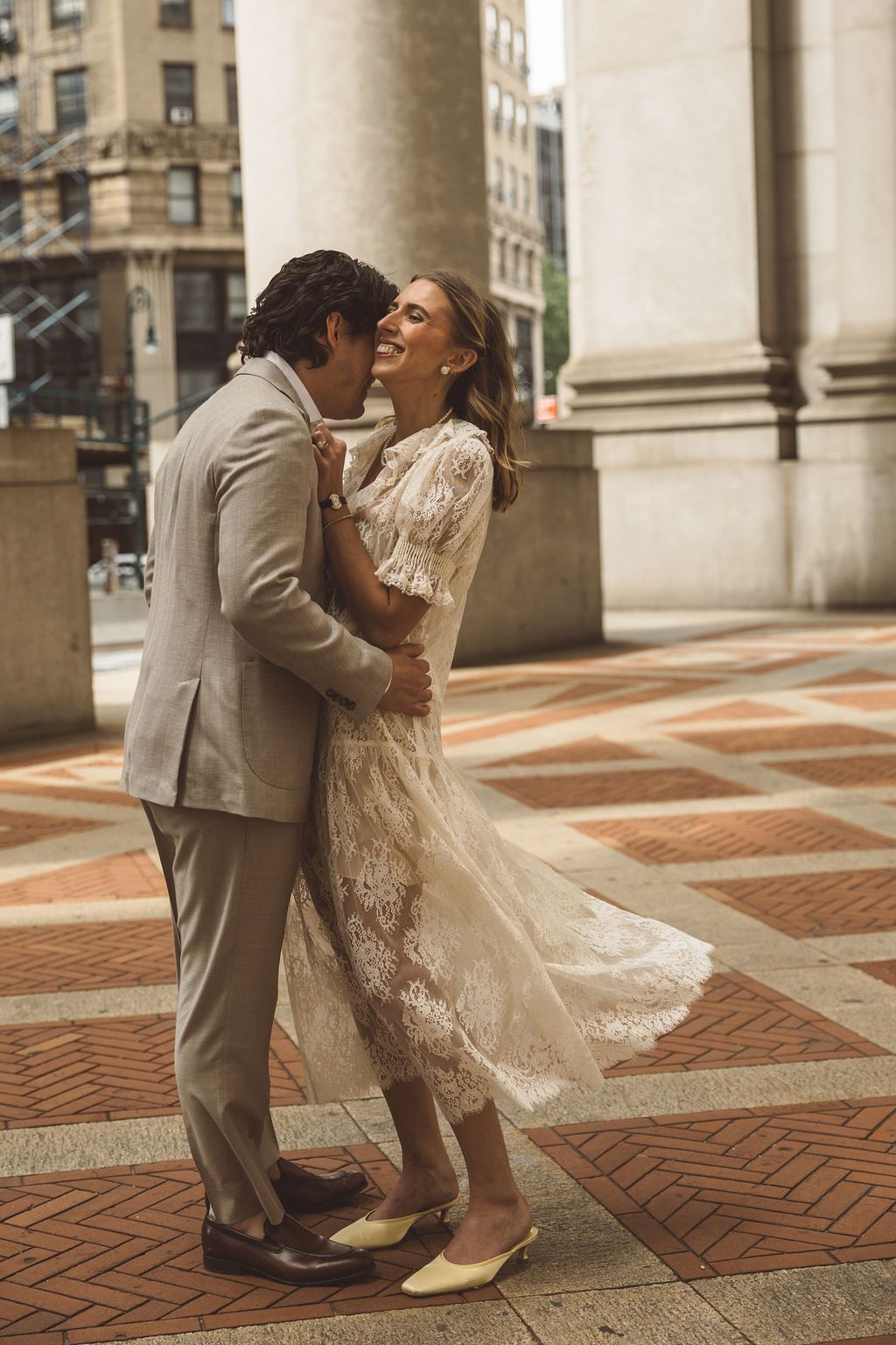 bride and groom at their dream elopement