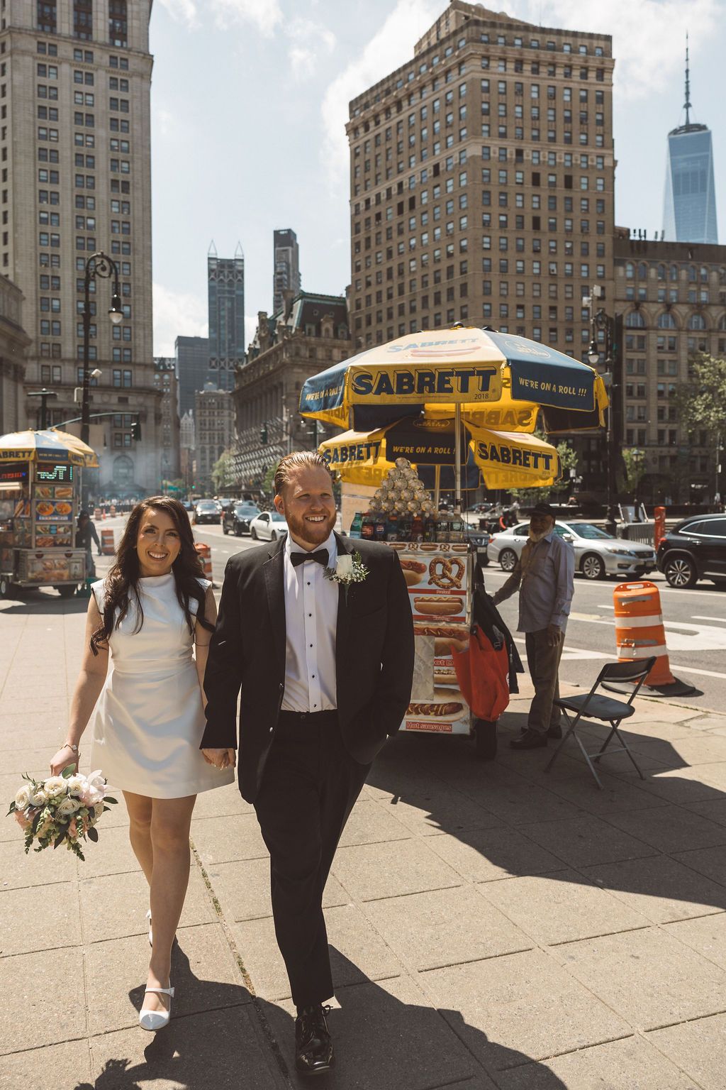 cute bridal photos in NYC