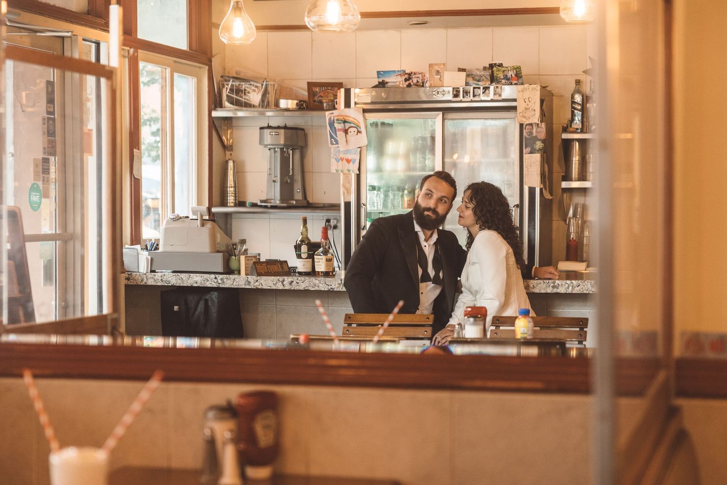 newly engaged couple at their dream engagement session in brooklyn