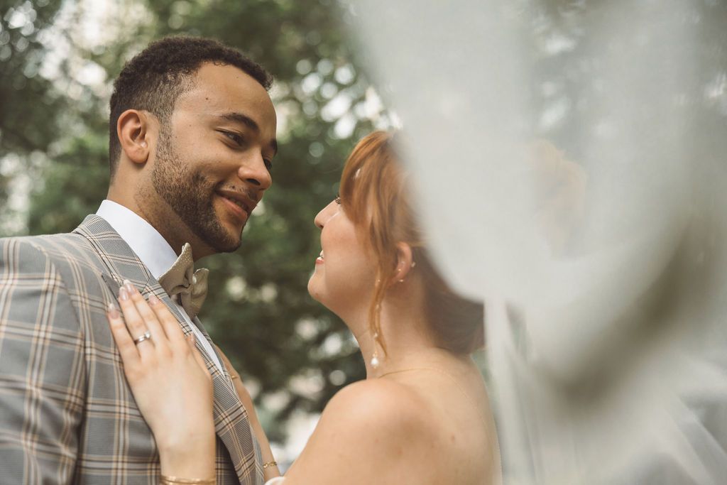 bride and groom at their dream bridal photos in NYC