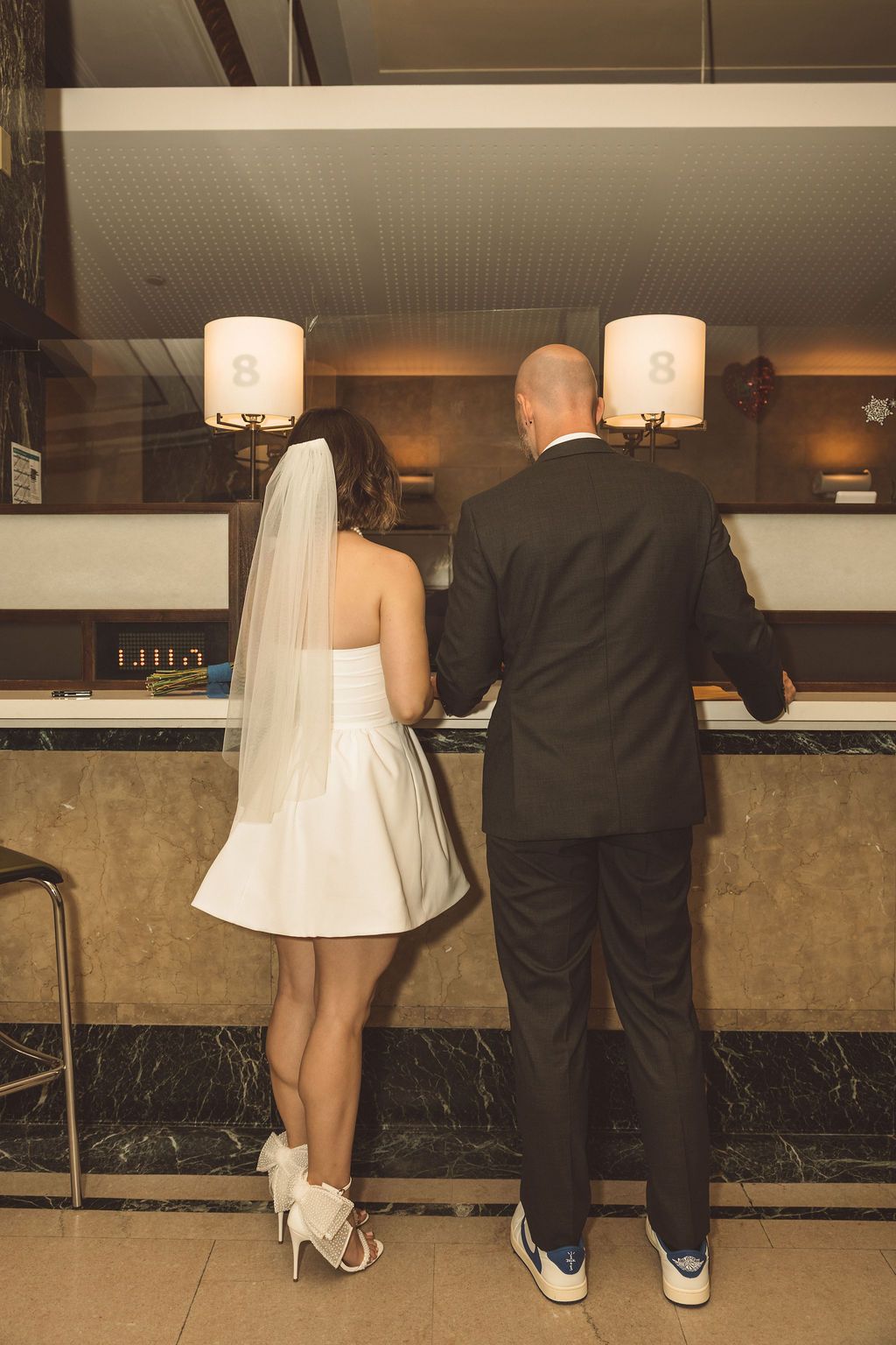 couple holding hands during their elopement