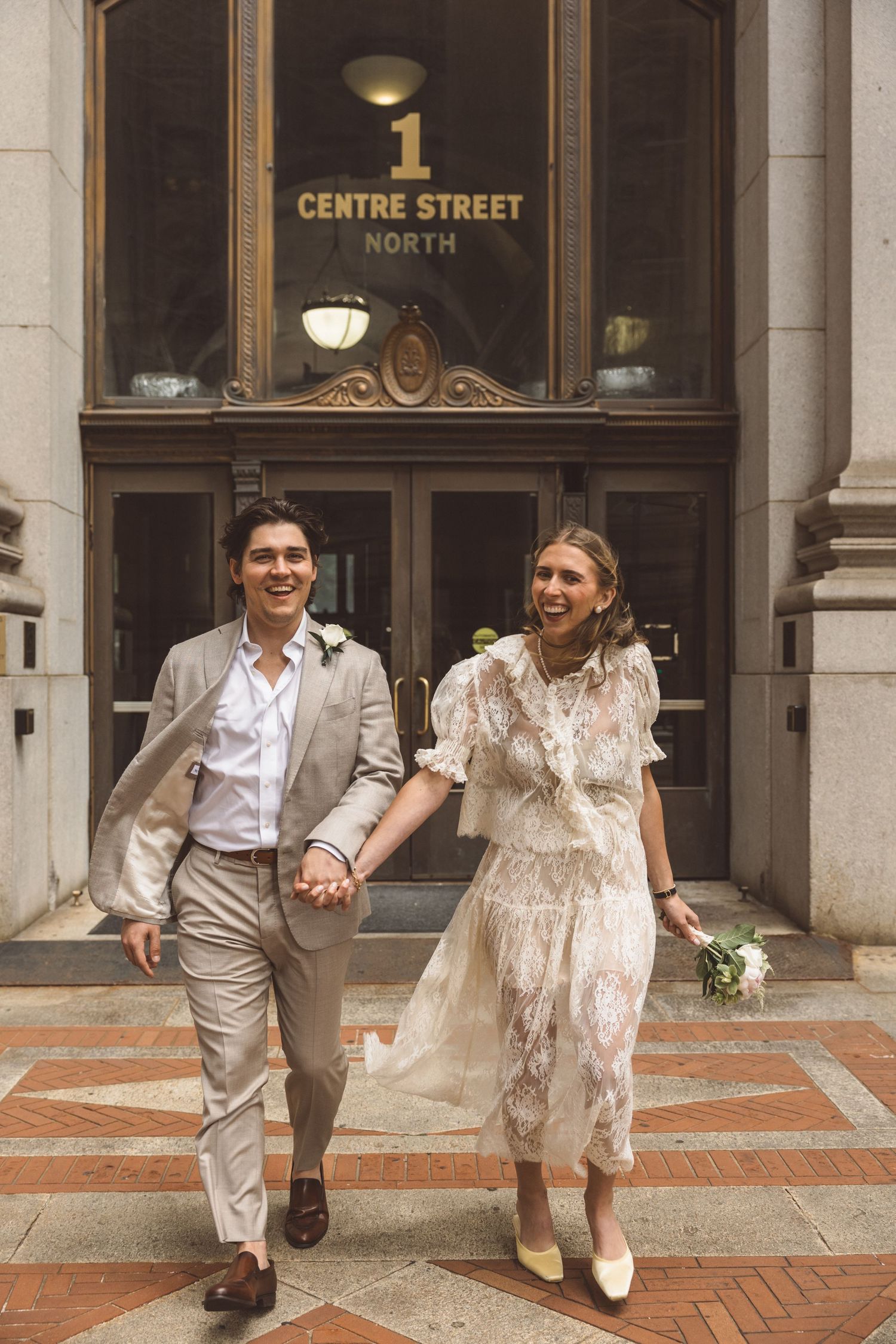 cute picture of the newlyweds at their dream photoshoot